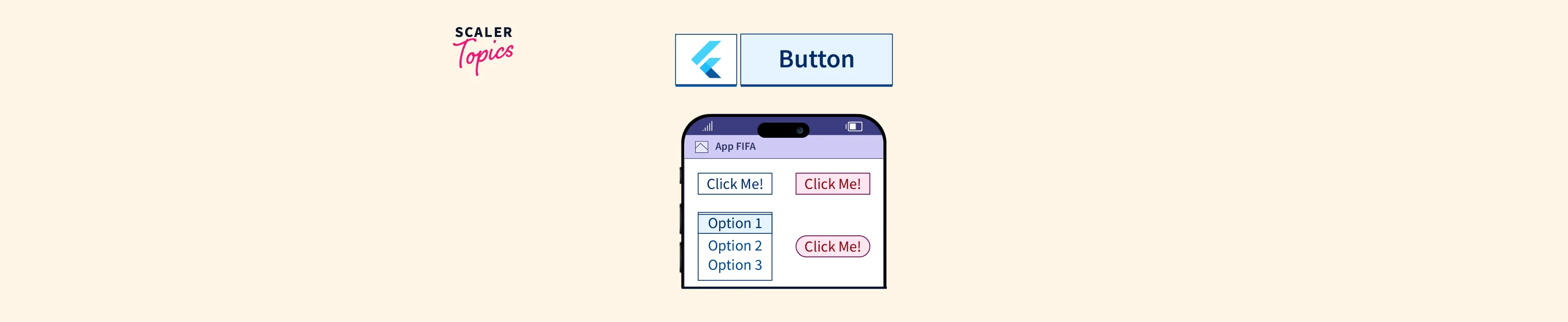 How To Create Buttons In Flutter Scaler Topics