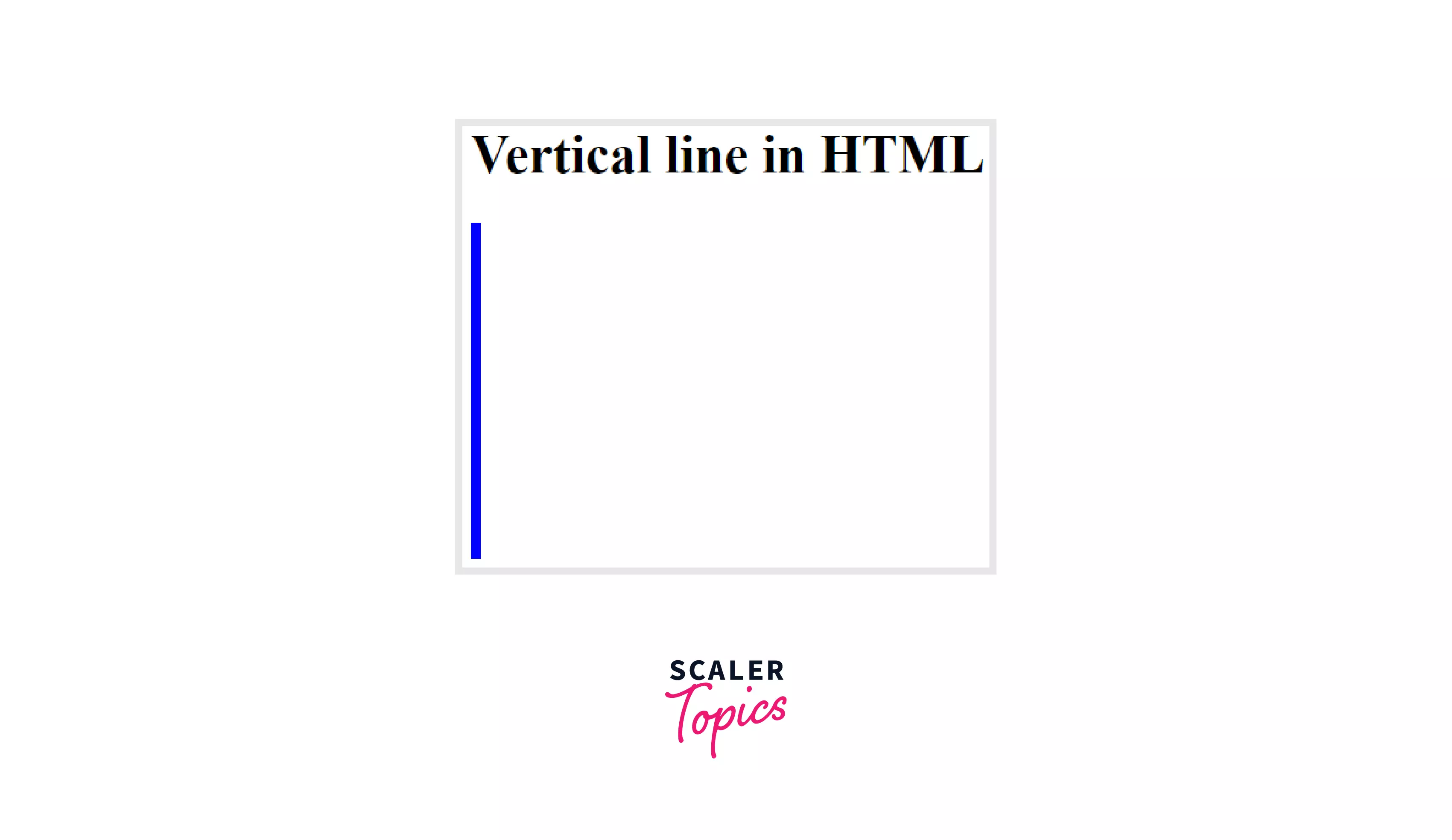 how to draw vertical line in html bootstrap