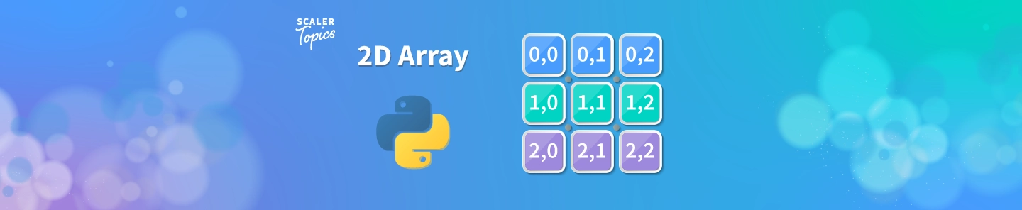2D Array in Python | Python Two Dimensional Array - Scaler Topics