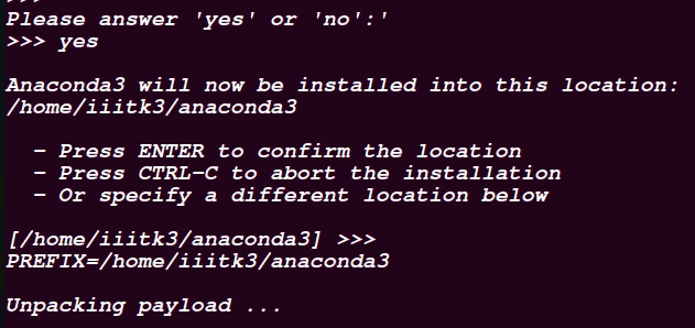 Installation Anaconda Documentation