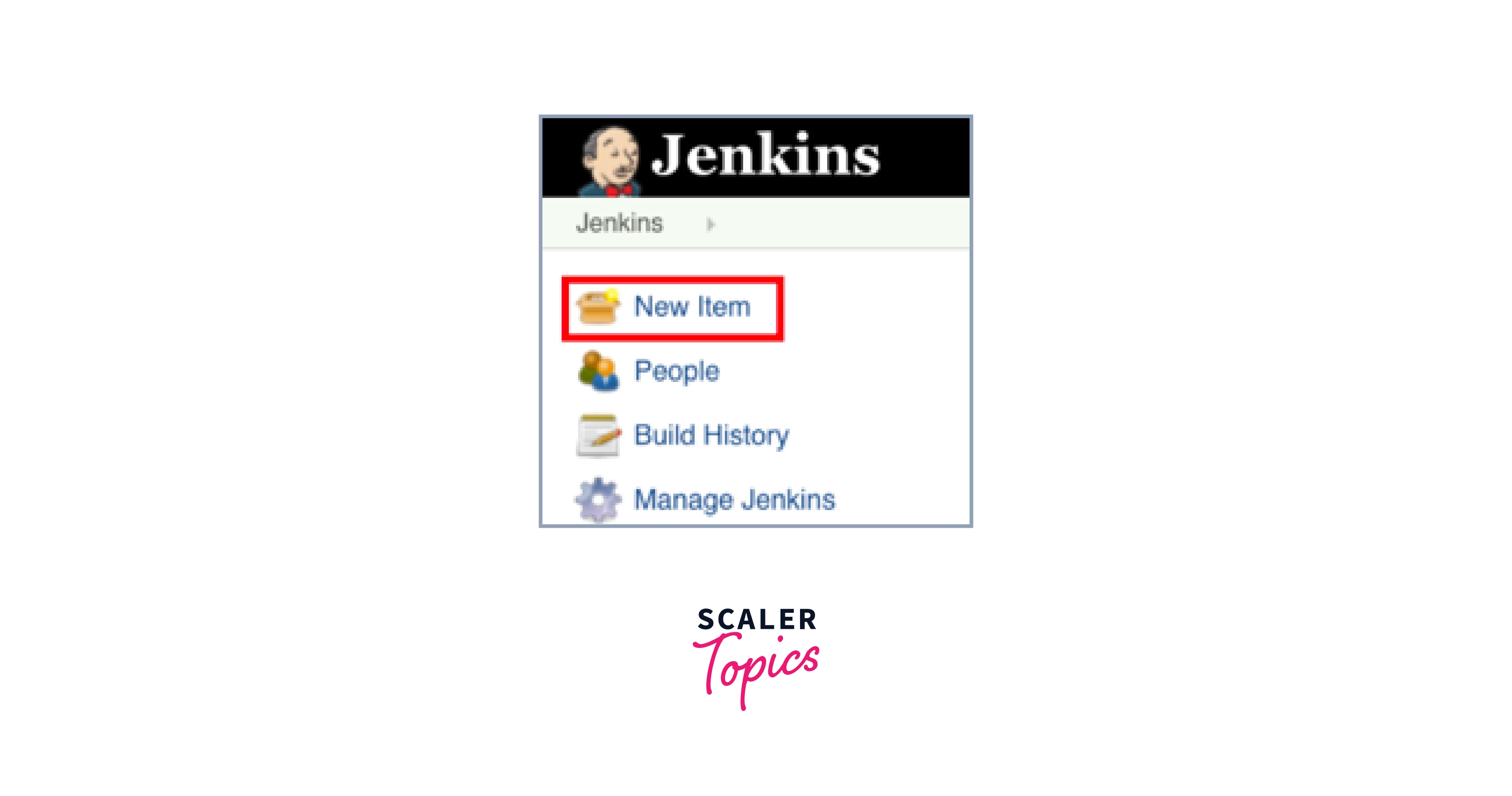 access jenkins and initiate new item creation