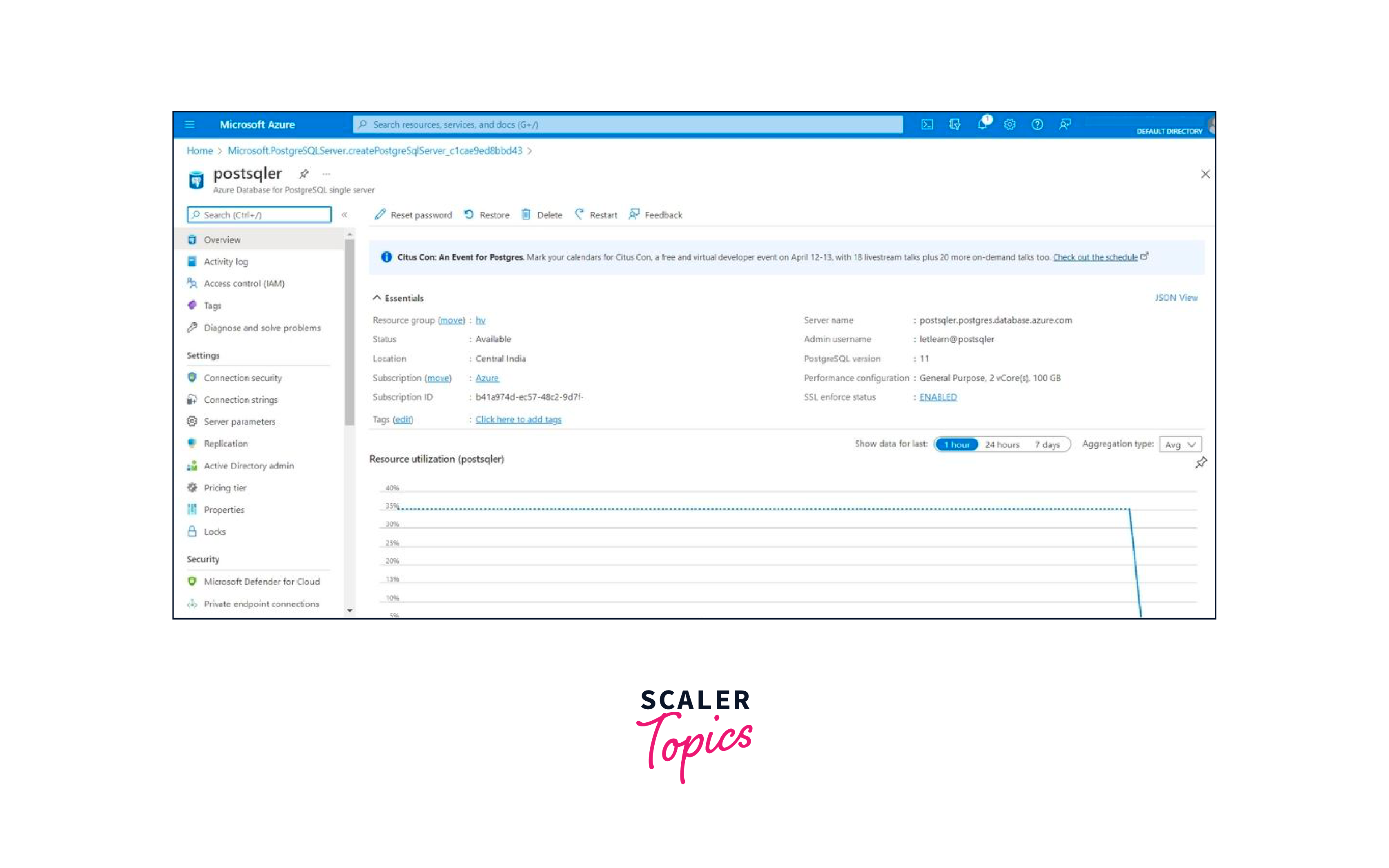 access your azure database