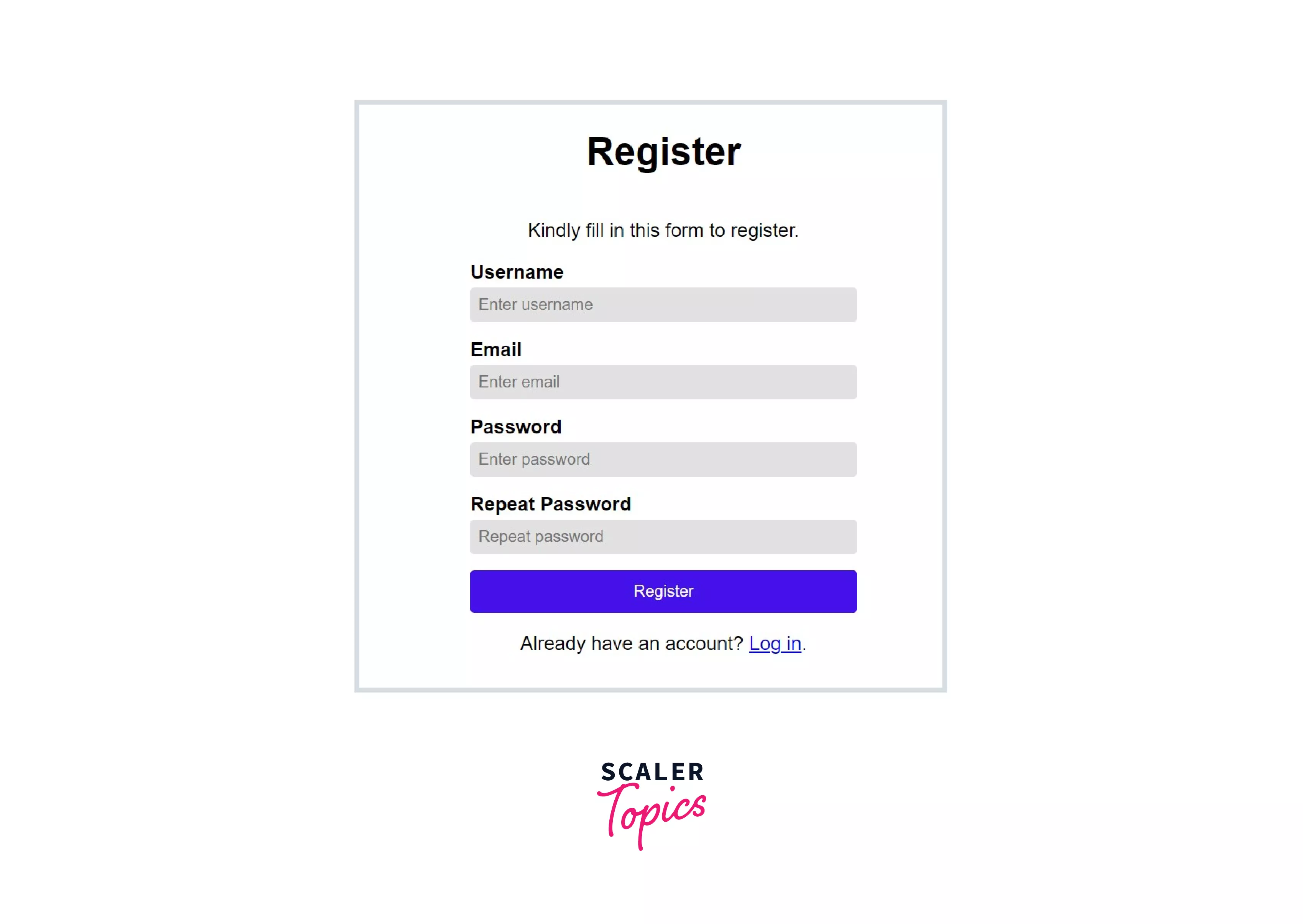 adding colors to the registration form