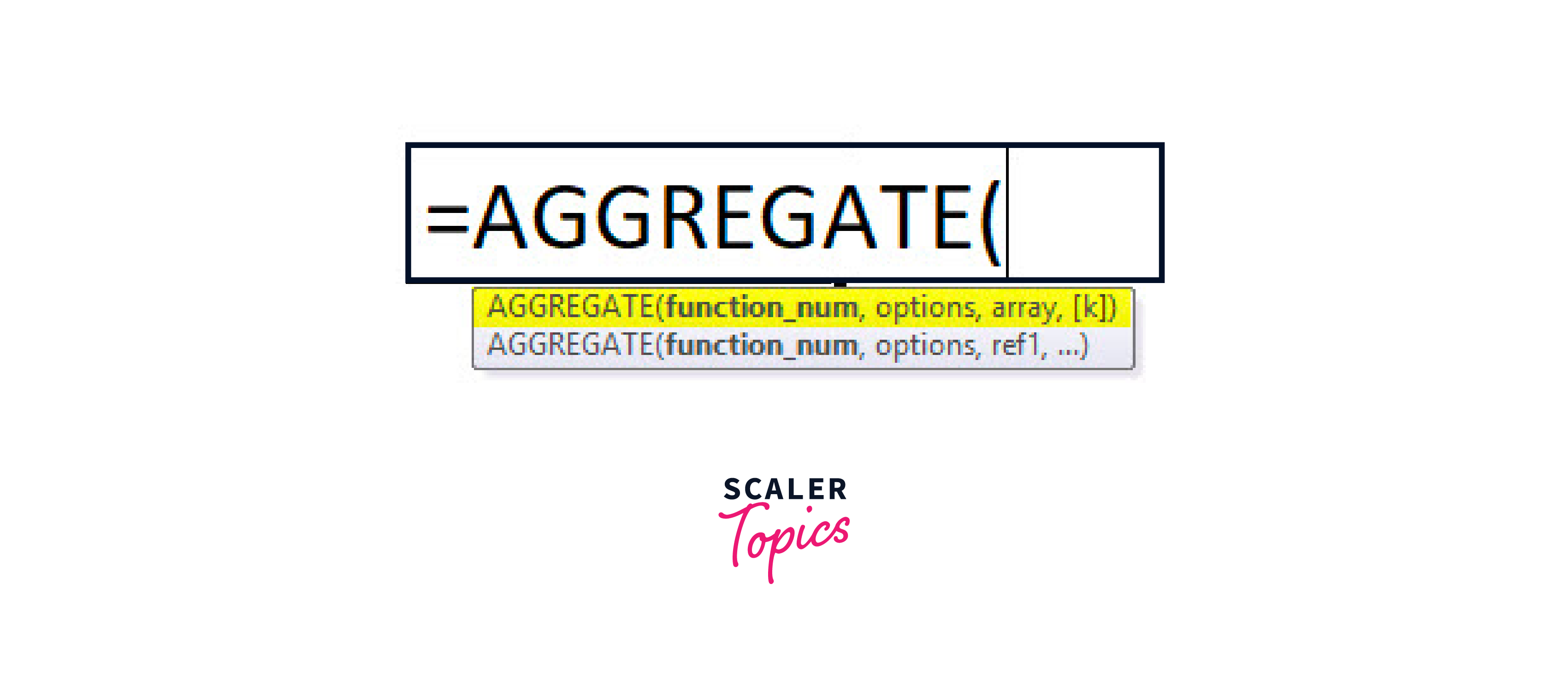 How To Use Aggregate Function In Excel Step By Step Scaler Topics