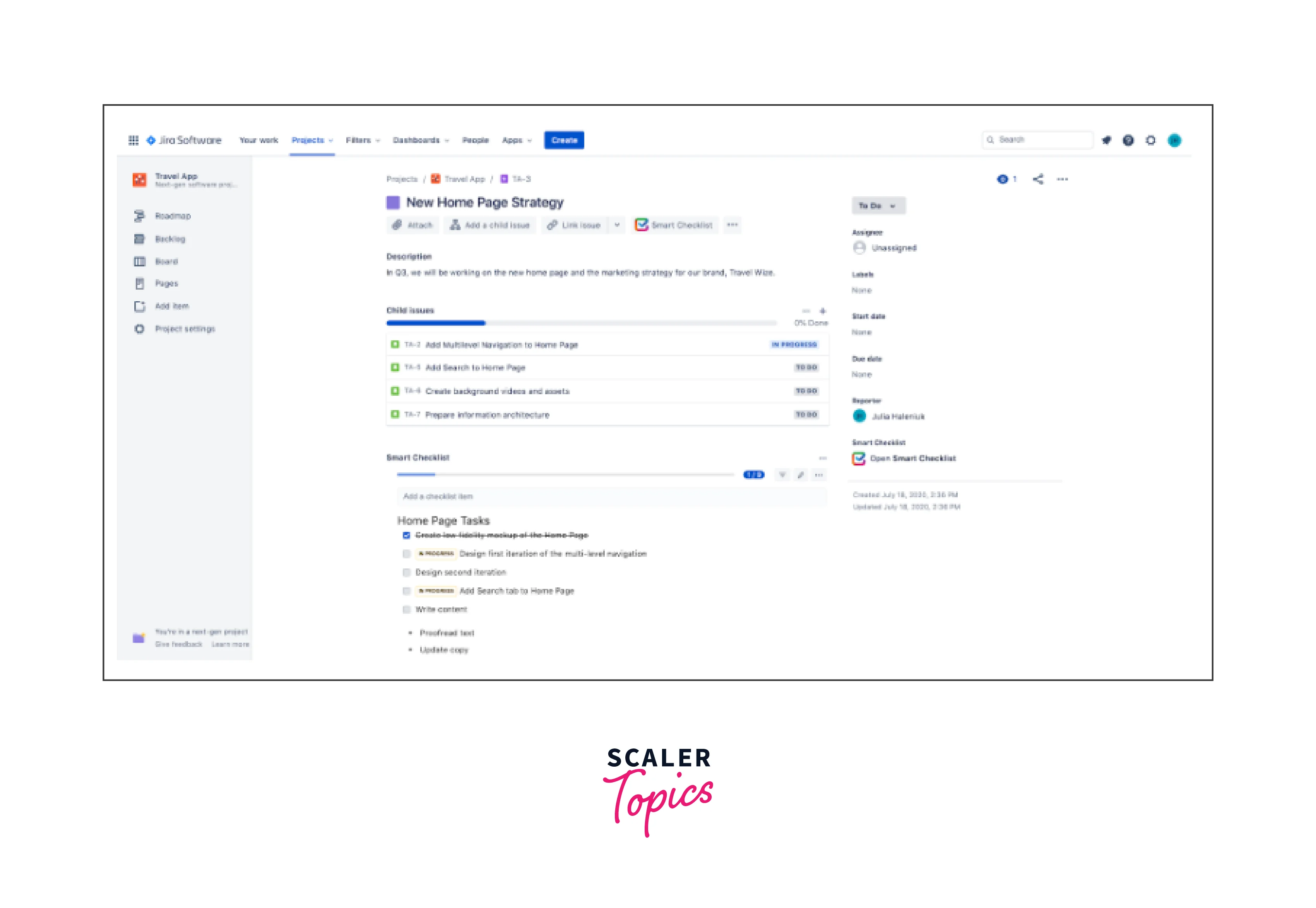 tasks in jira