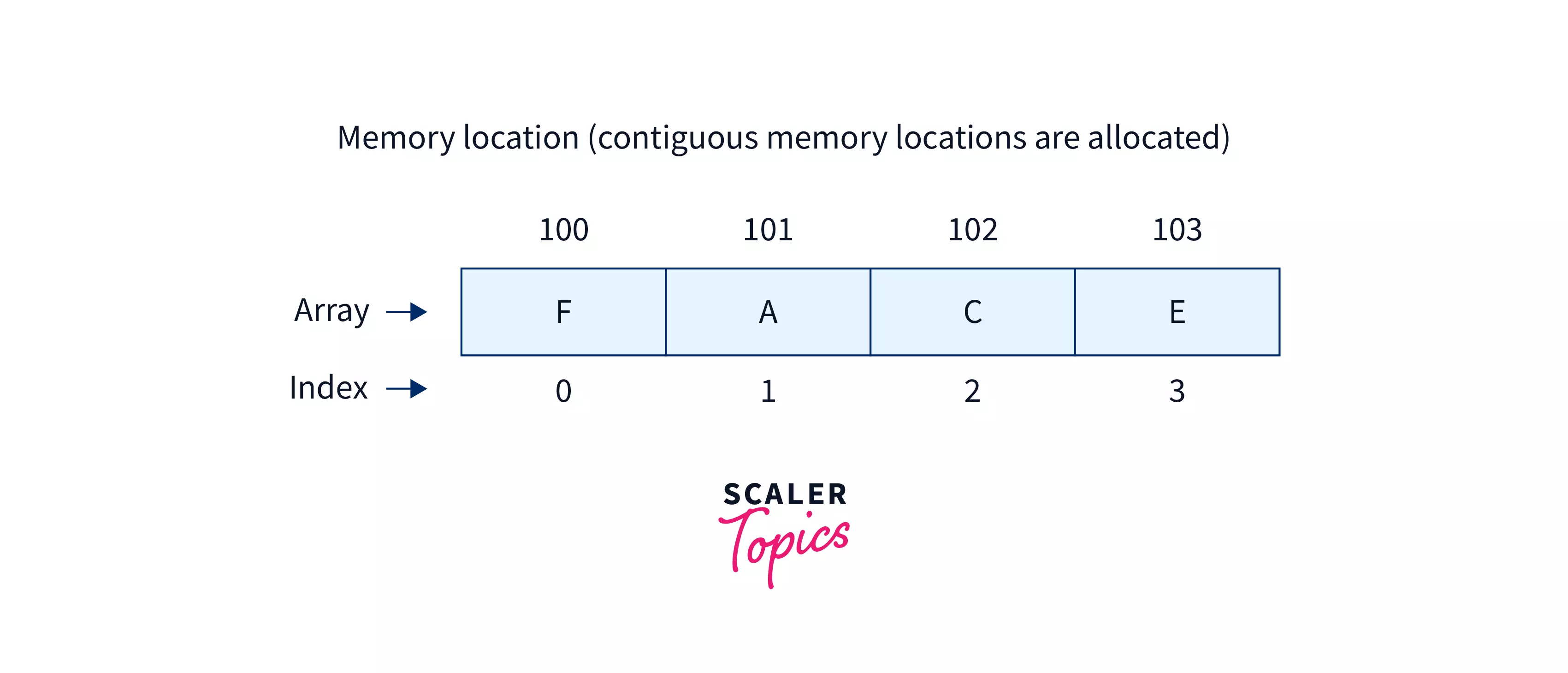 arrays memory allocation