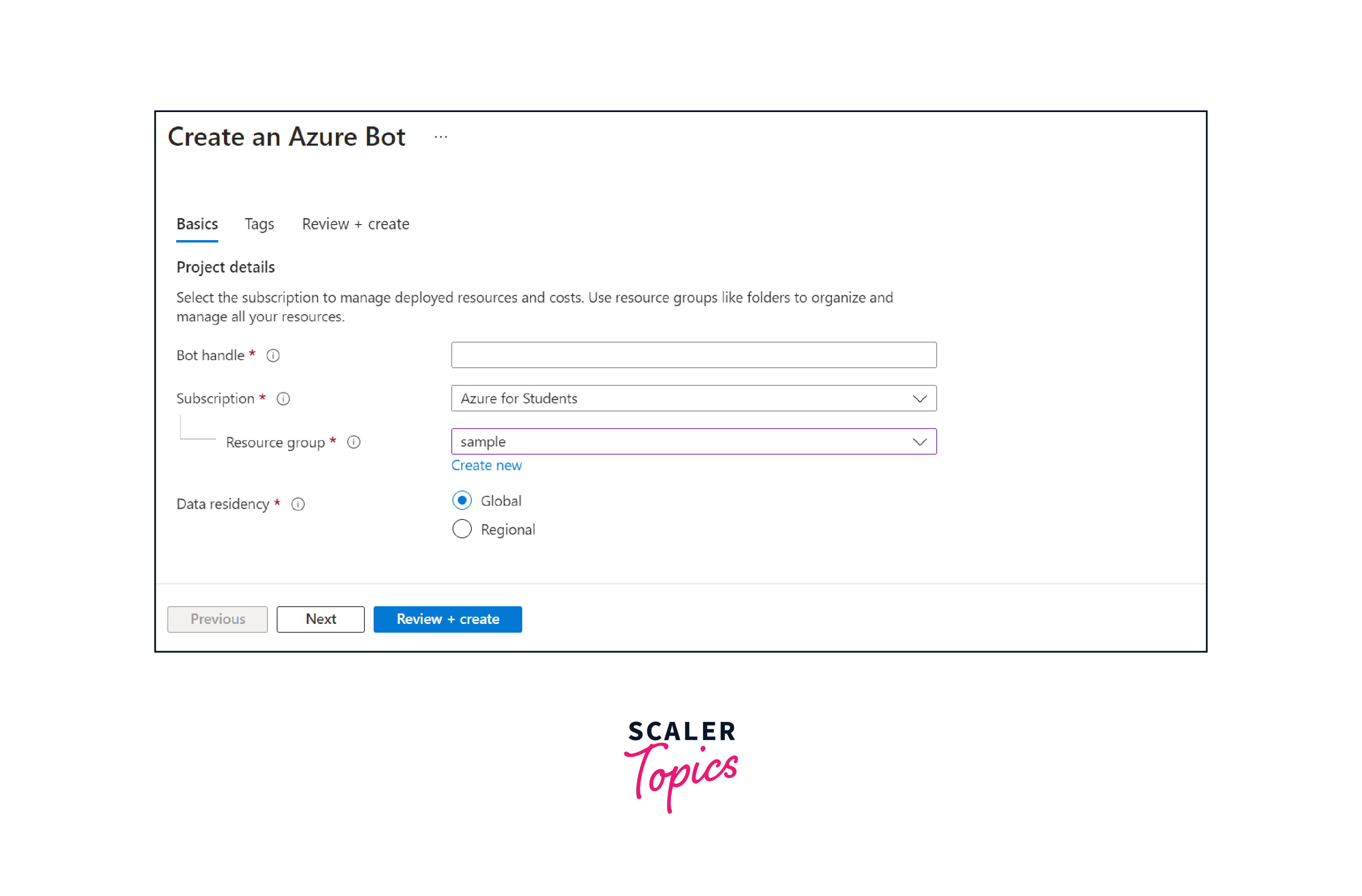 create a azure bot