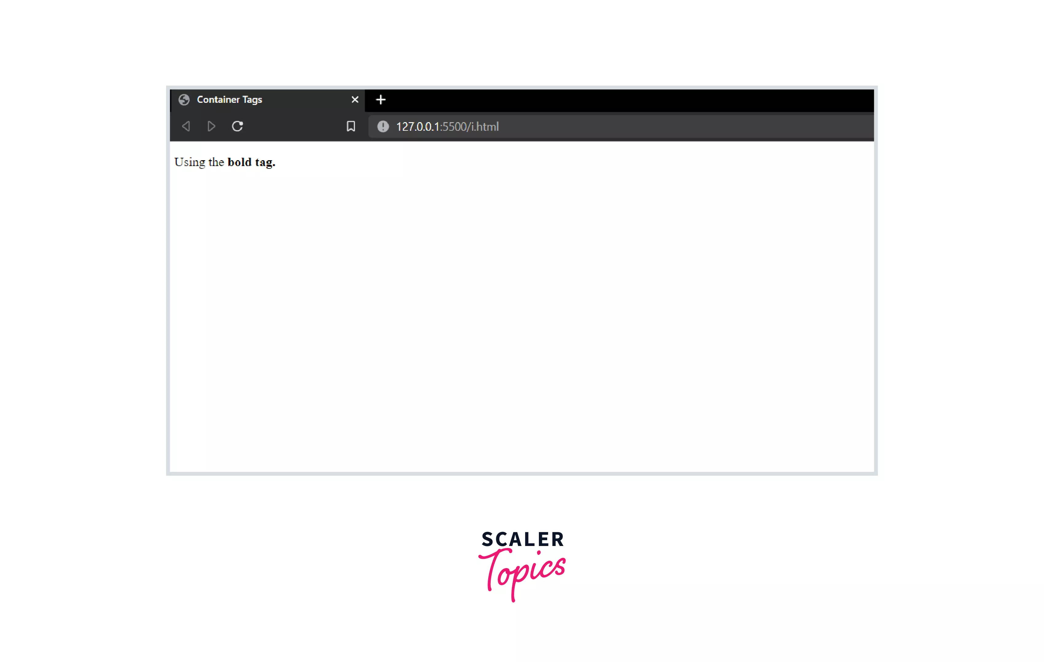 Container Tags In HTML - Scaler Topics