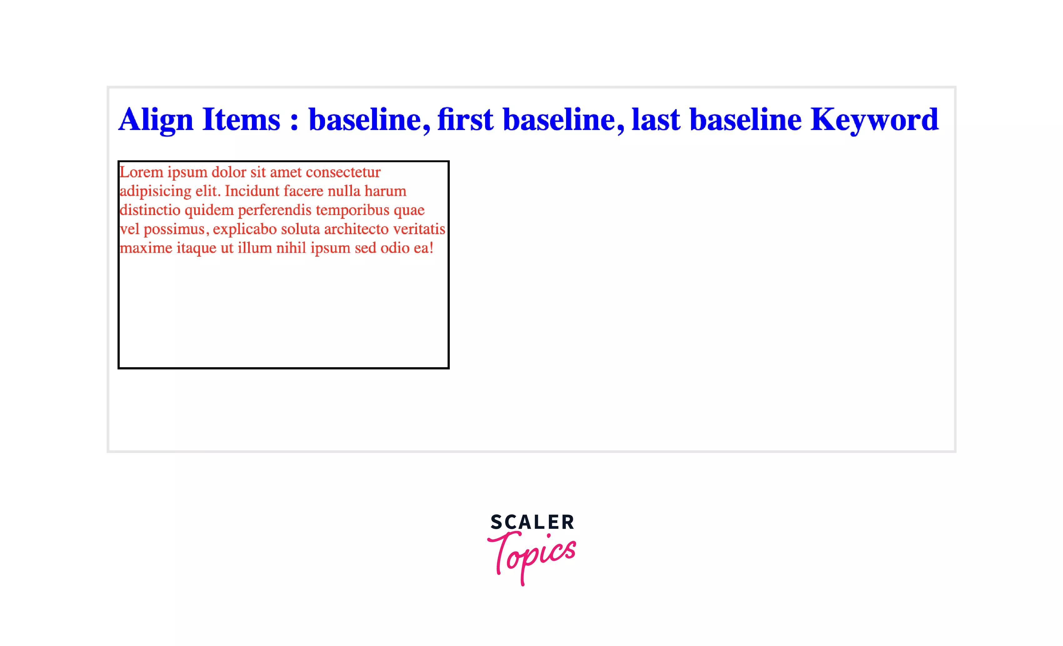 baseline keyword of align-items