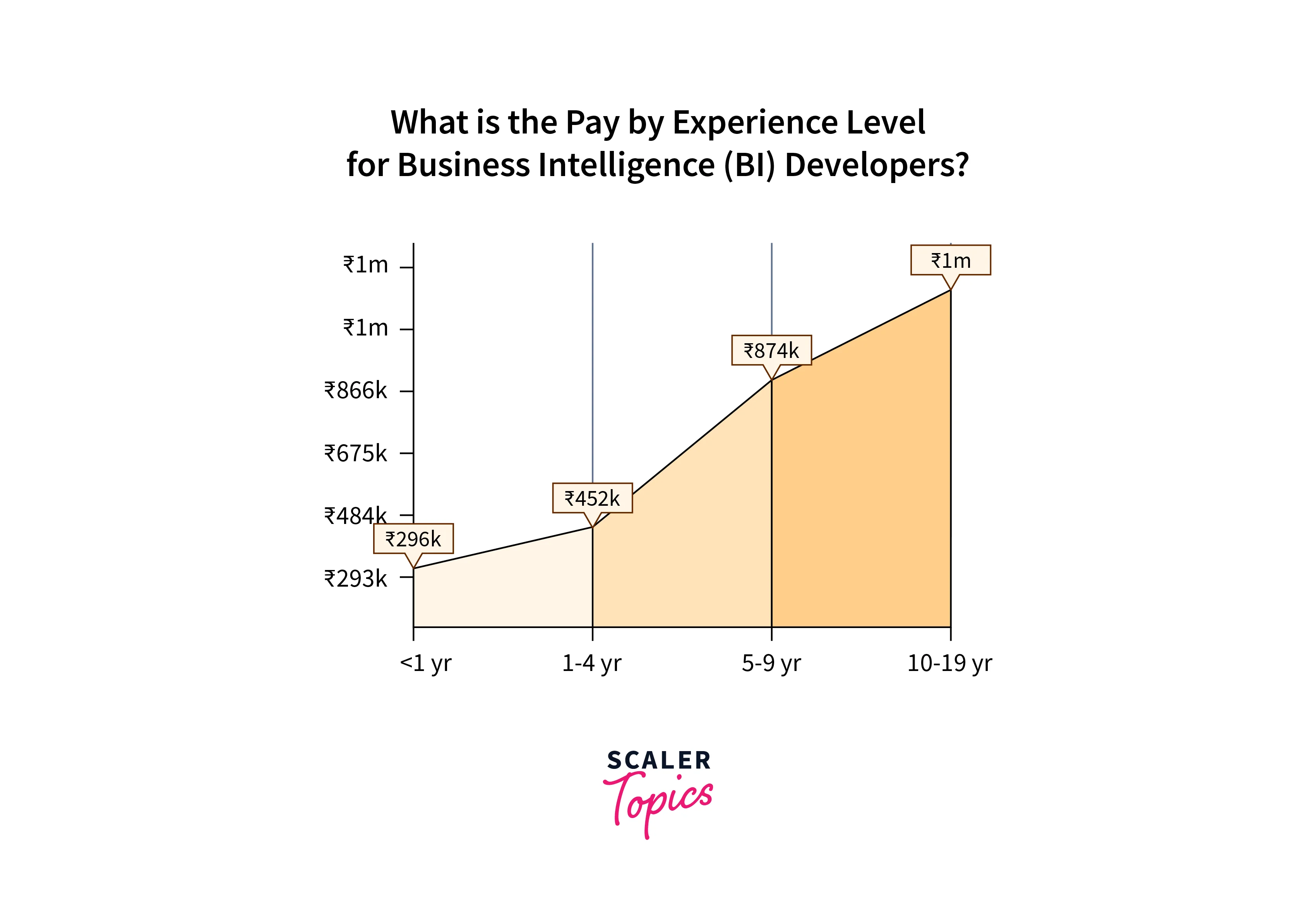 bi developer salary by experience level