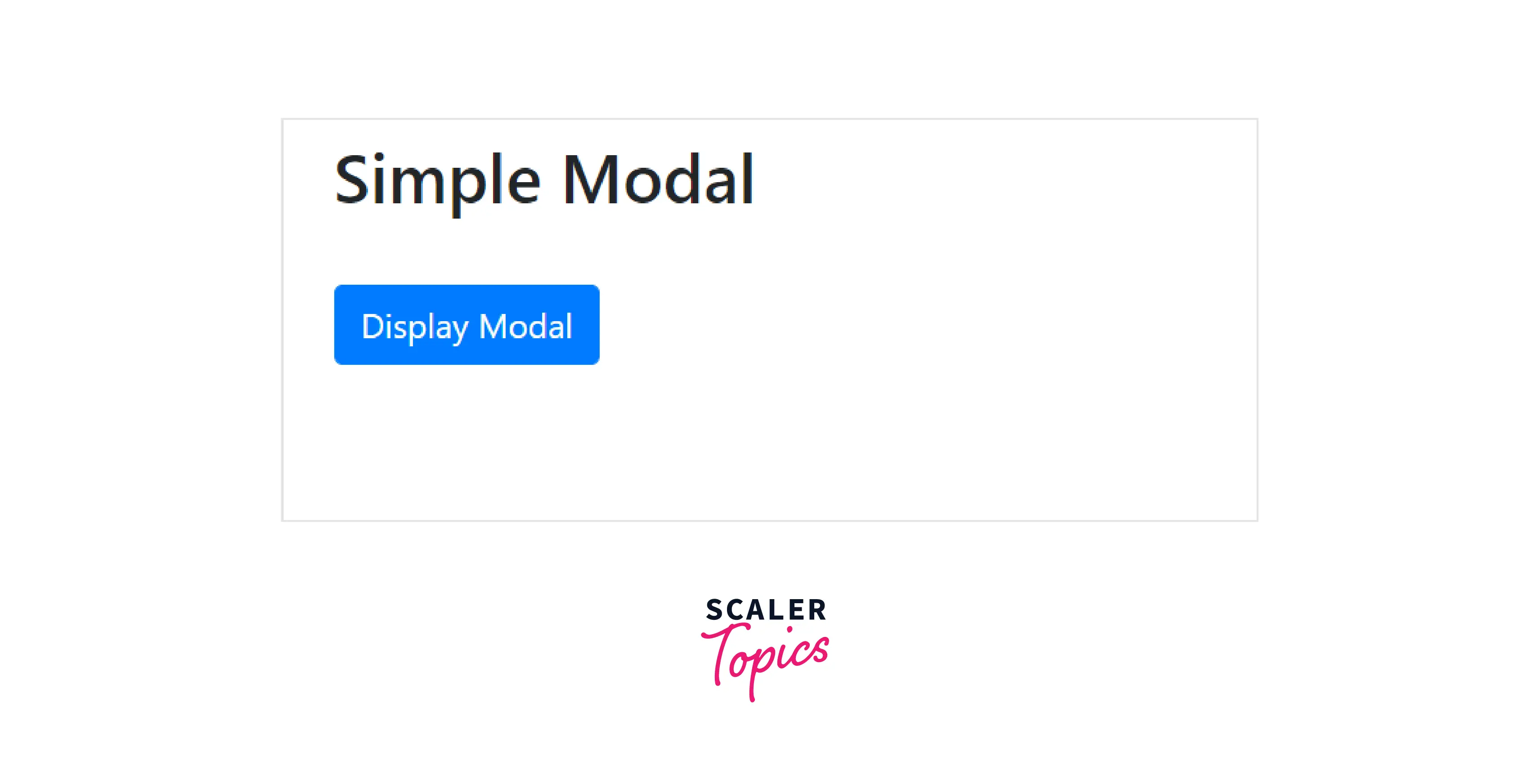 Modal Initially