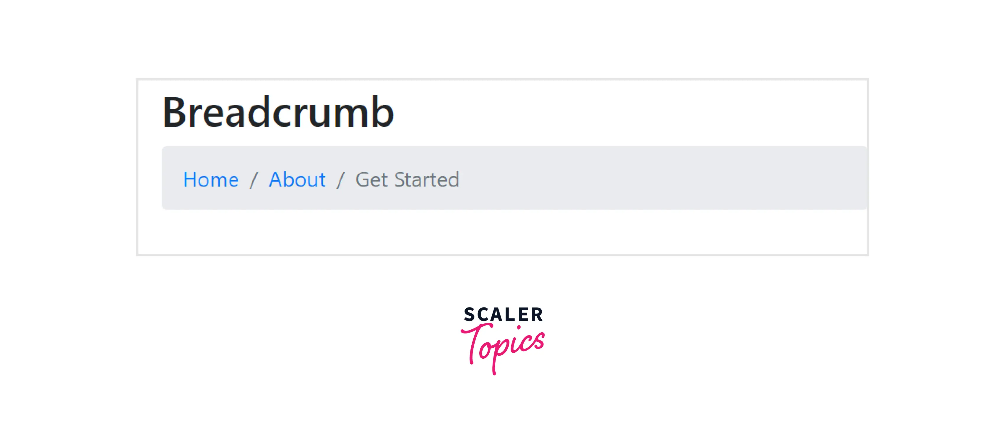 breadcrumb example output