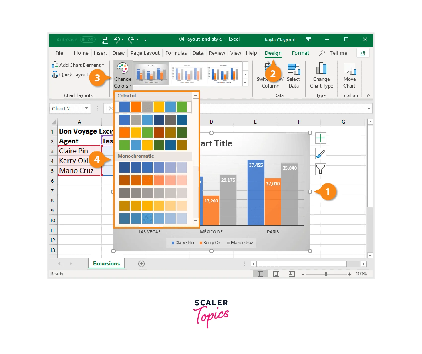 Chart Styling in Excel - Scaler Topics