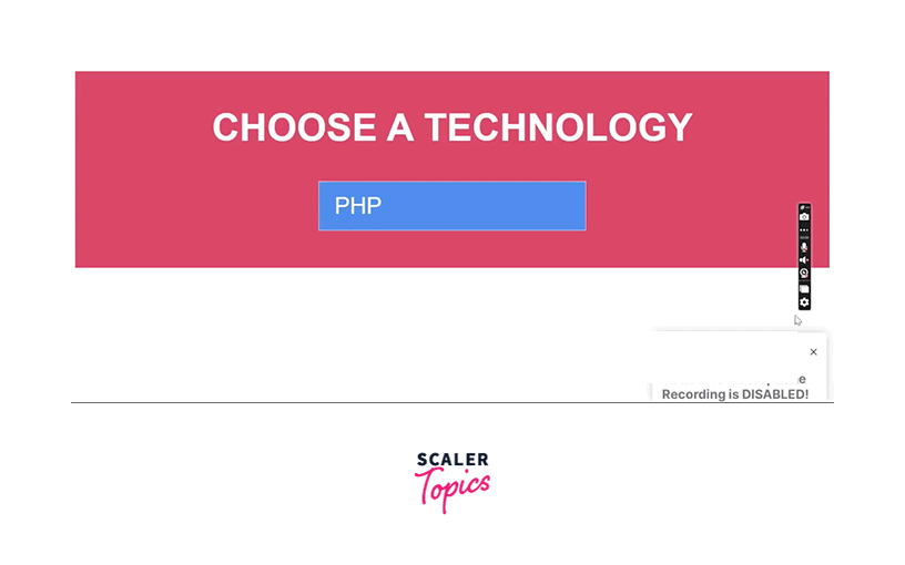 choose a tech with css