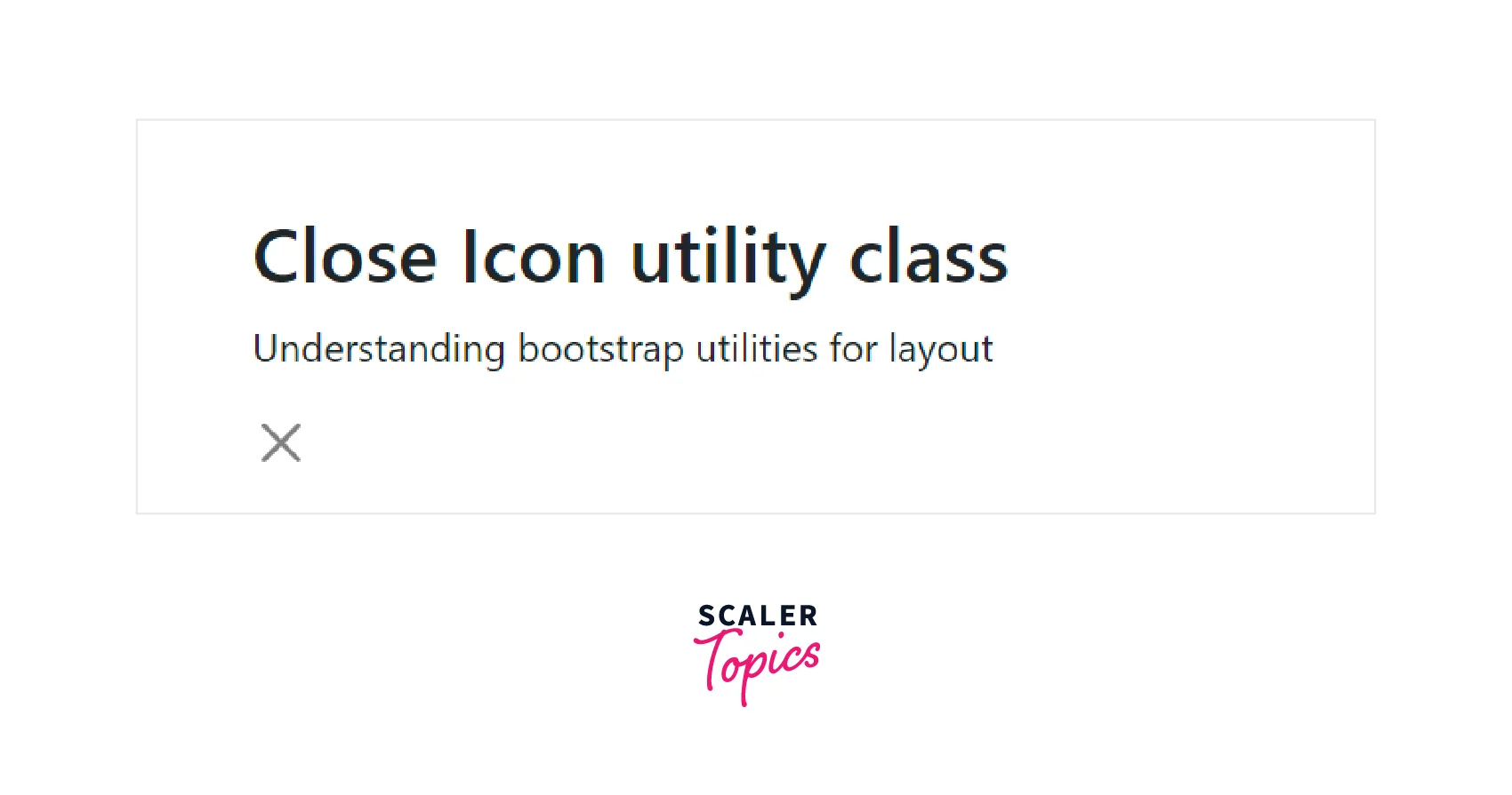close icon utilities