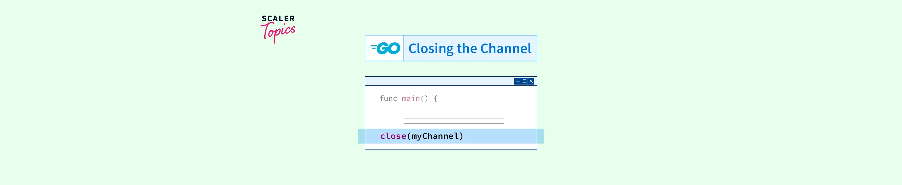 Closing the Channel in Golang Scaler Topics