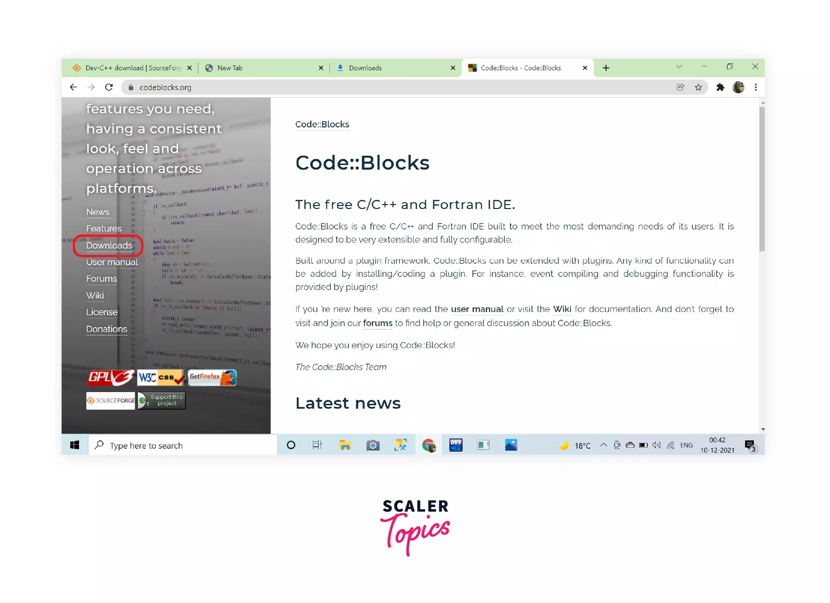 CodeBlocks Website