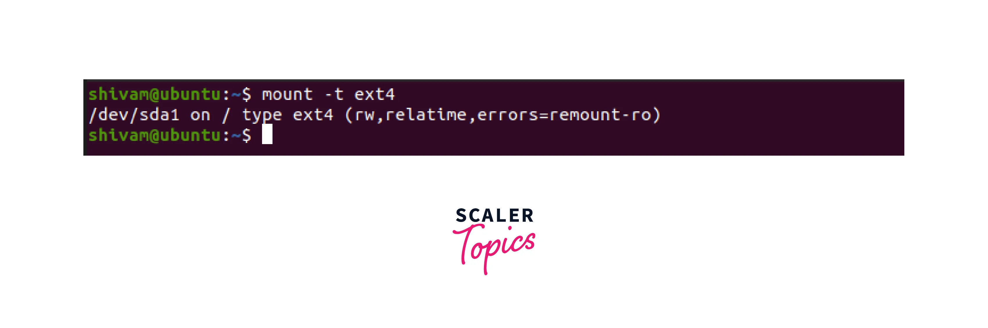 How to Check the Mount Points in Linux? Scaler Topics