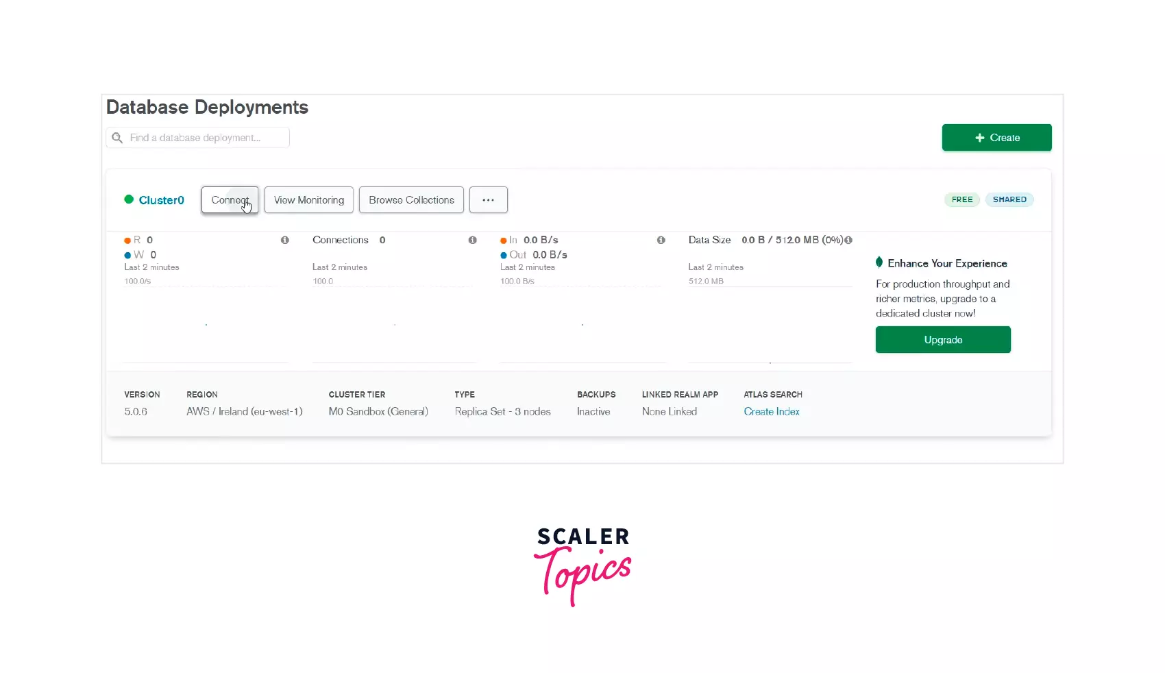 connect to database deployment