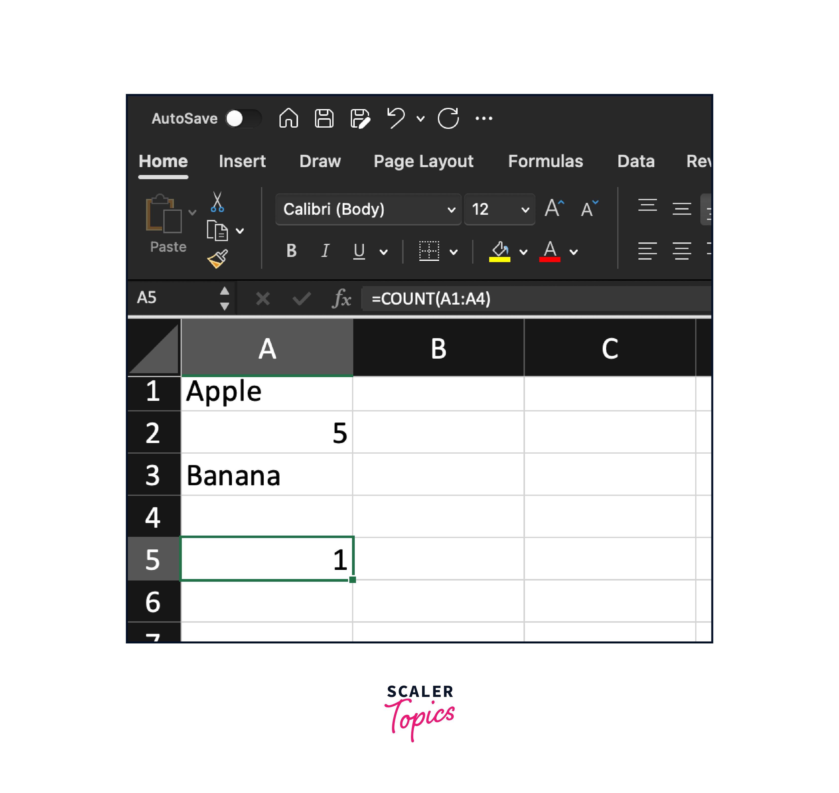 Excel COUNTA Function - Scaler Topics