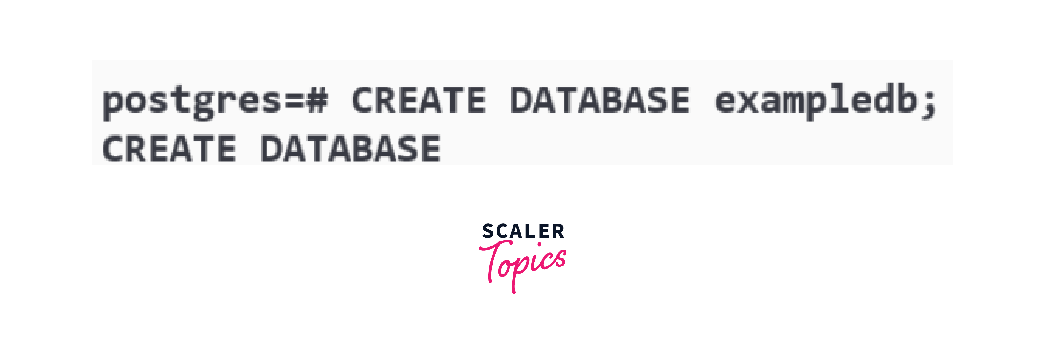 creating a database in psql using CREATE DATABASE