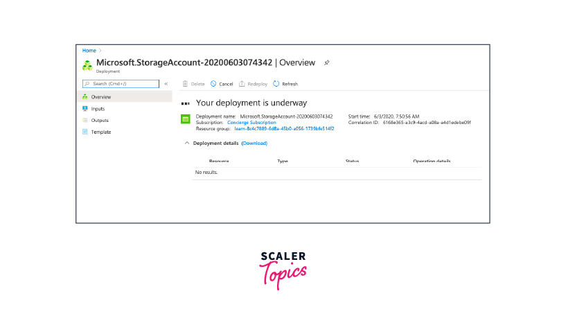 Creating a File Storage in Azure Step 8