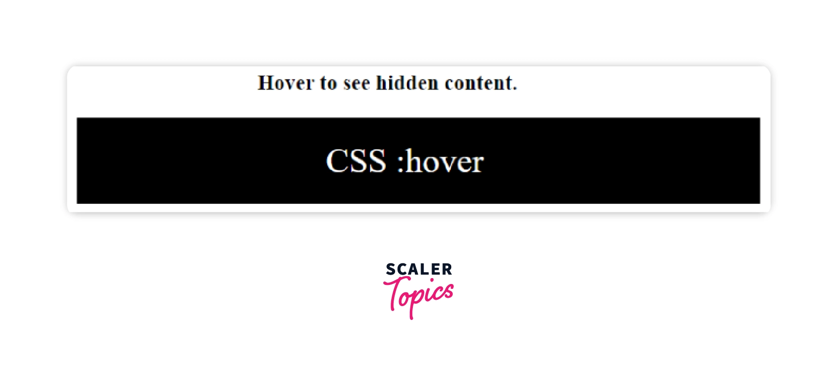CSS hover