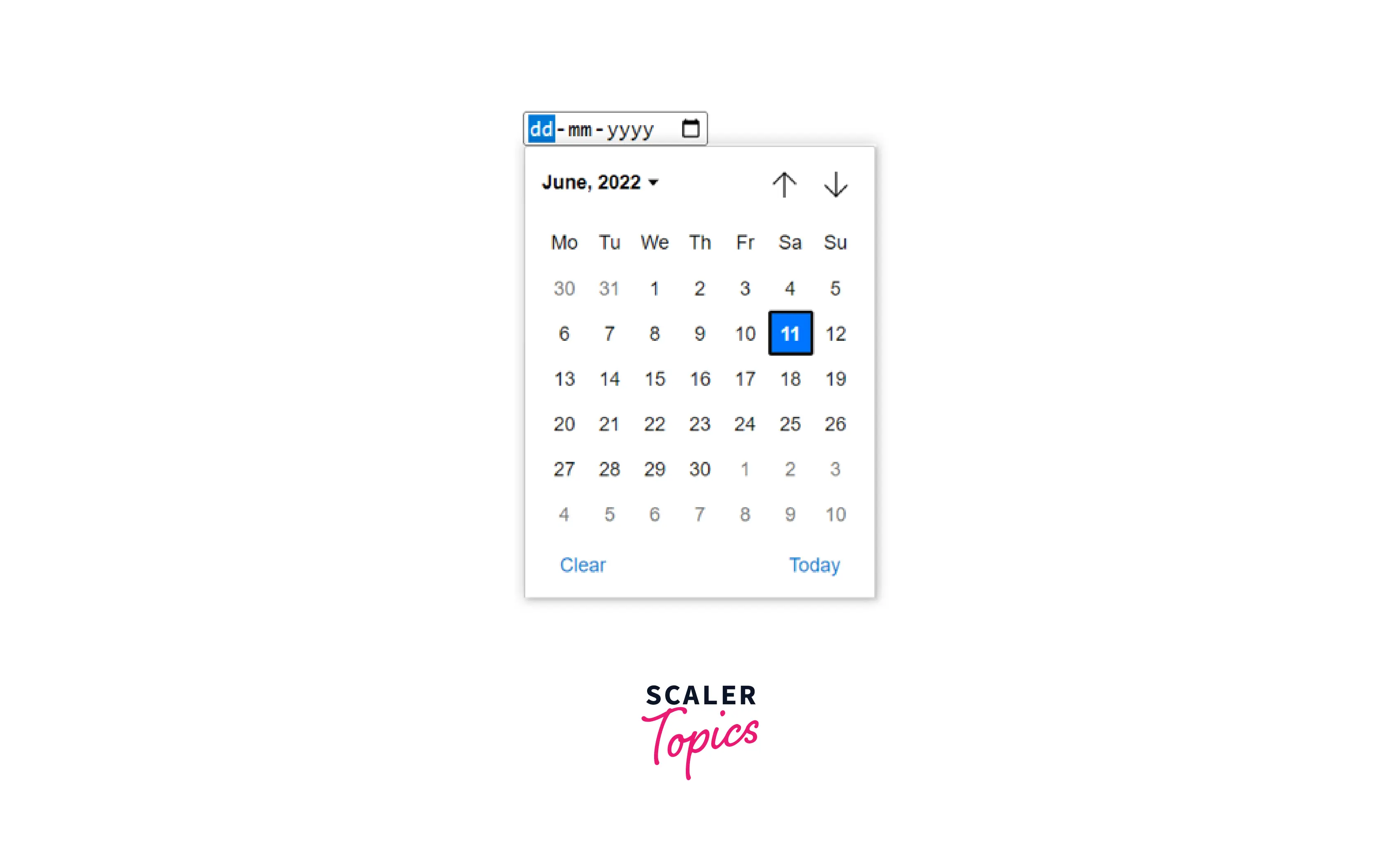 calendar picker icon