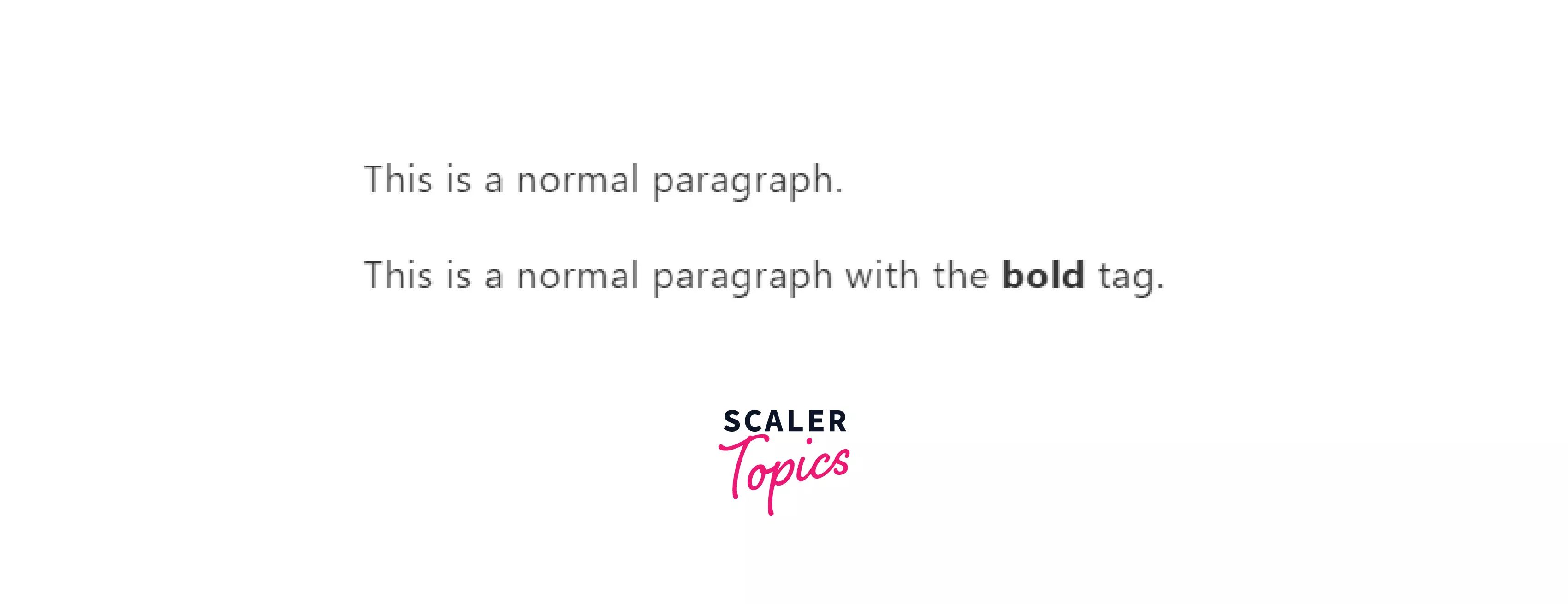 Difference between Bold and Paragraph tag