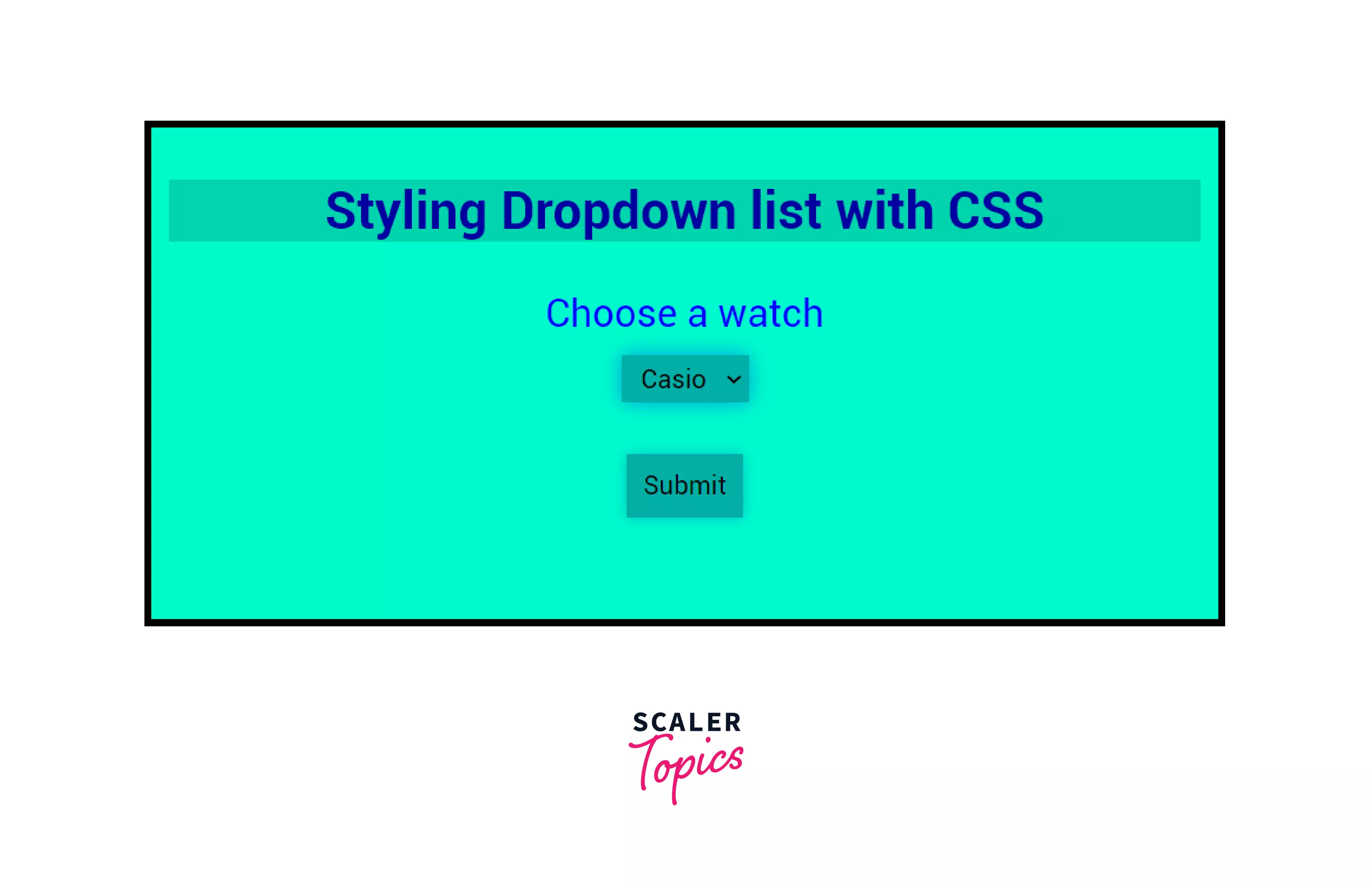 DropDown in HTML with Styling