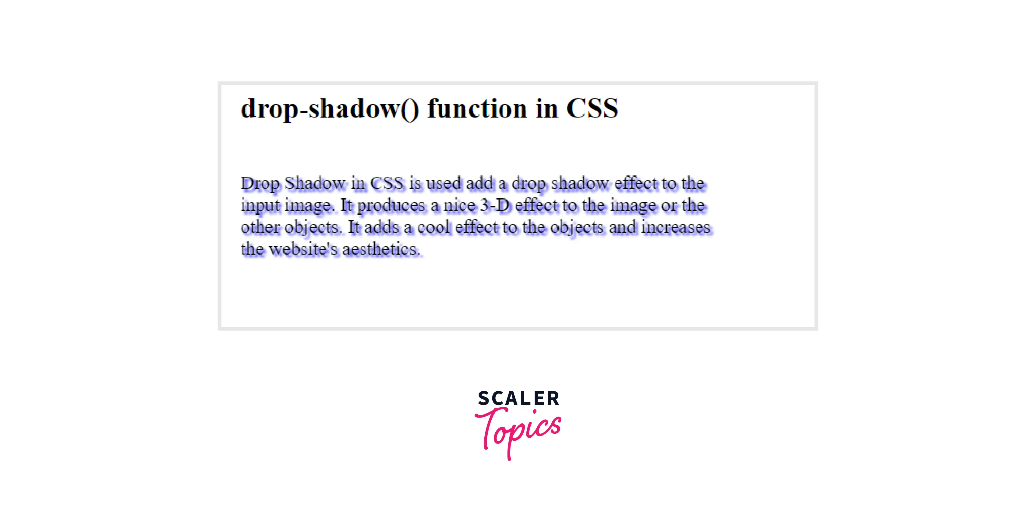 Drop-shadow() function