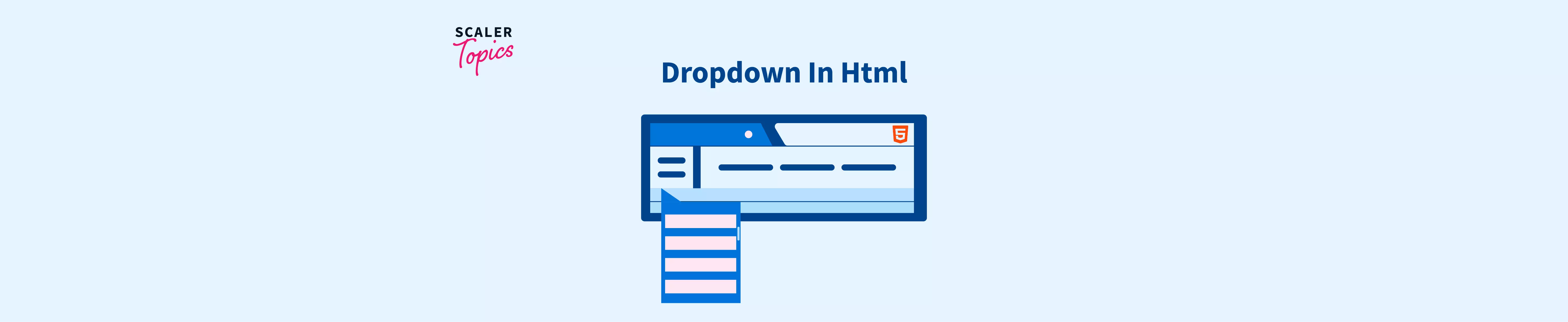Dropdown In Html Select In Html Scaler Topics