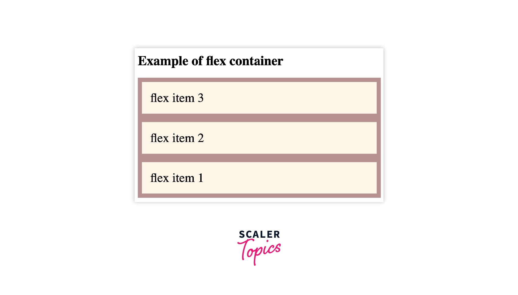 example of flex container