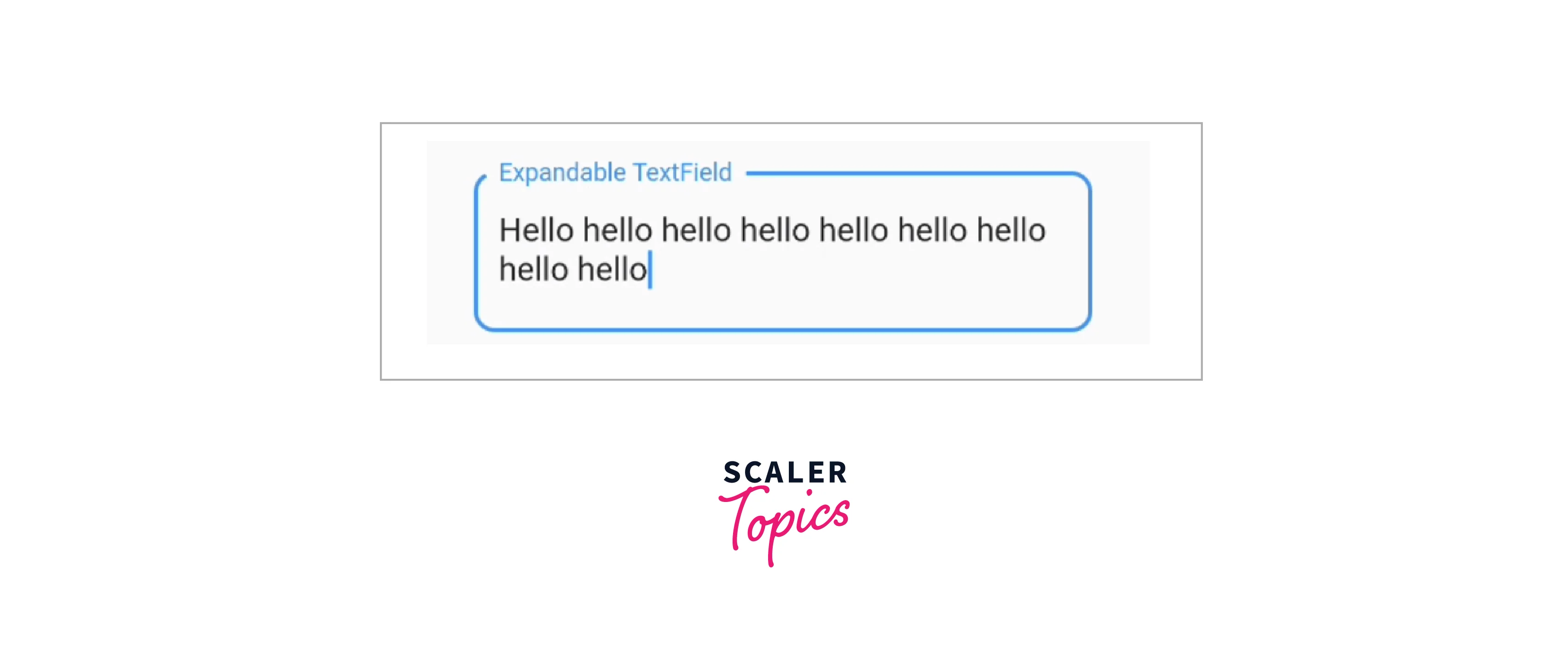 Expandable Textfield