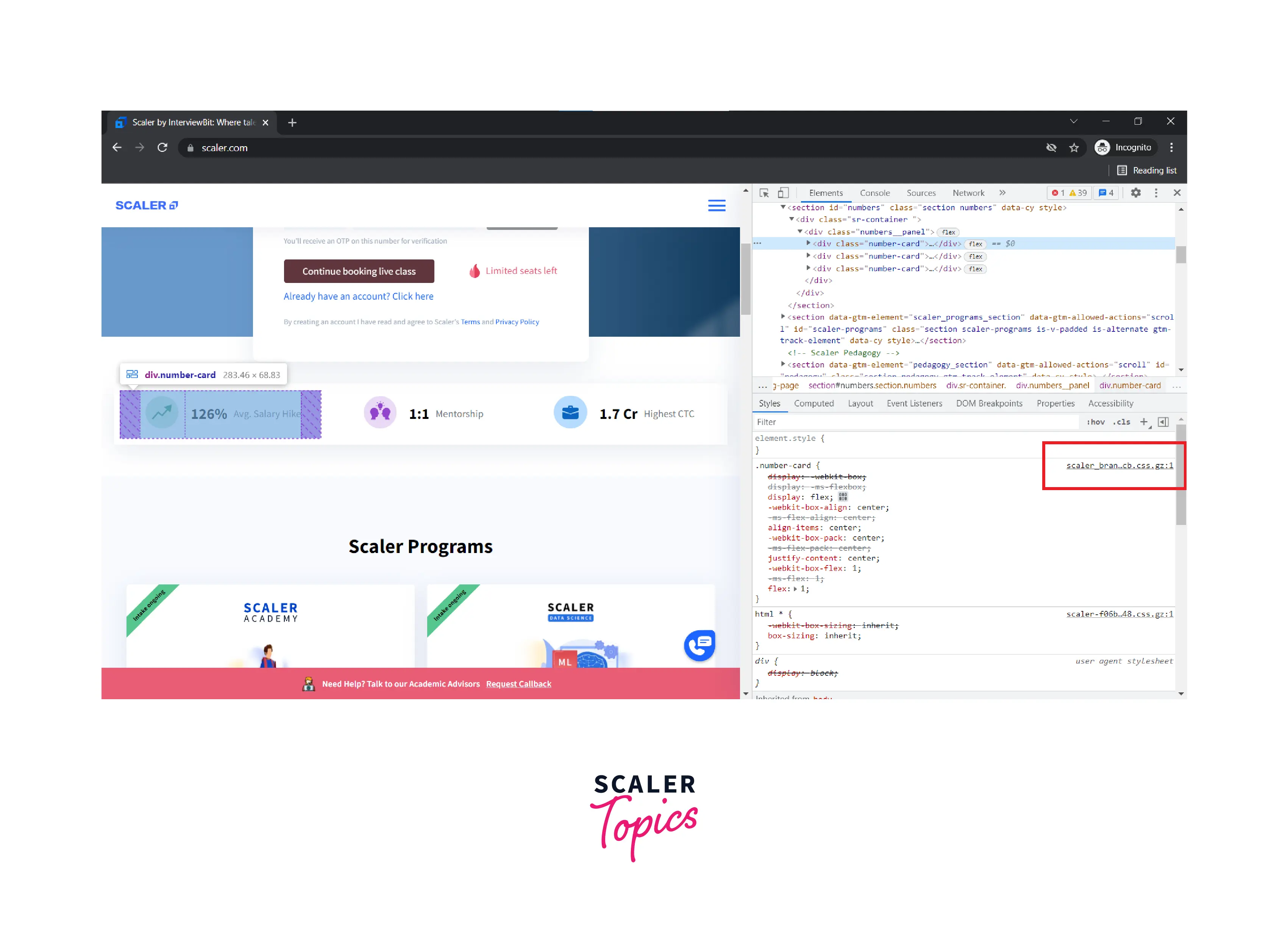 external stylesheet where rule defined