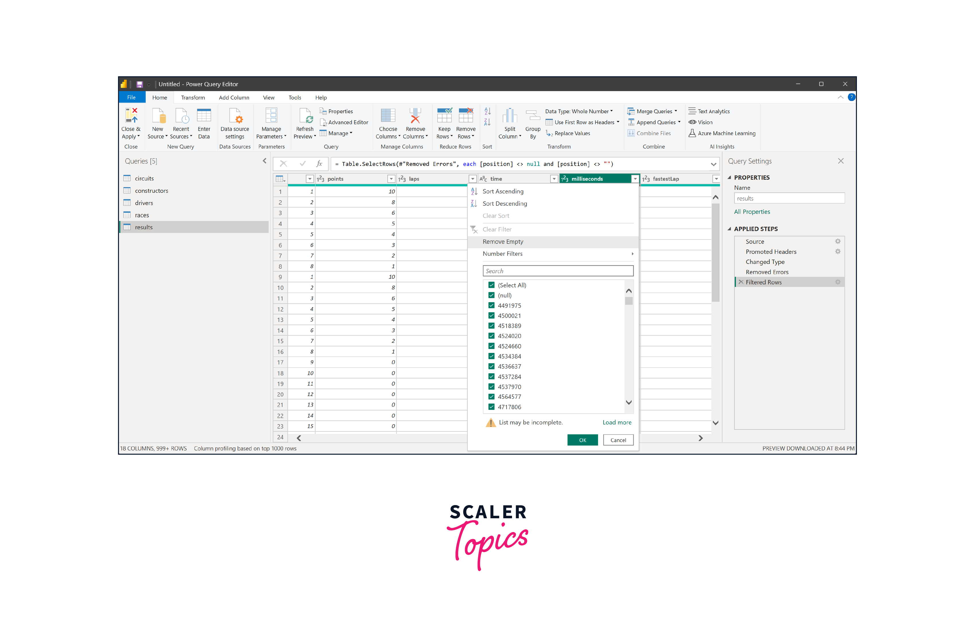 performing data transformation