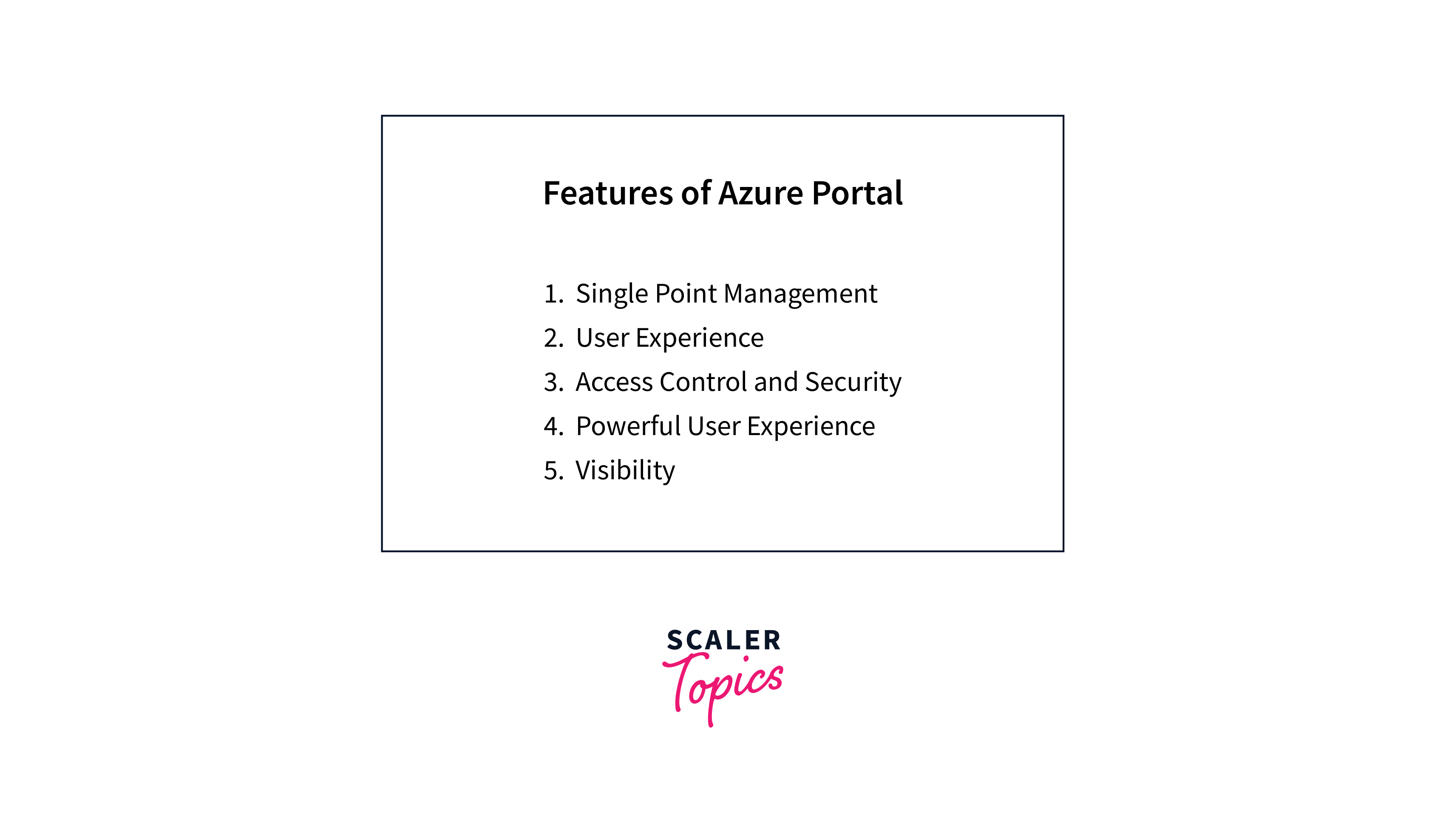 features of azure portal