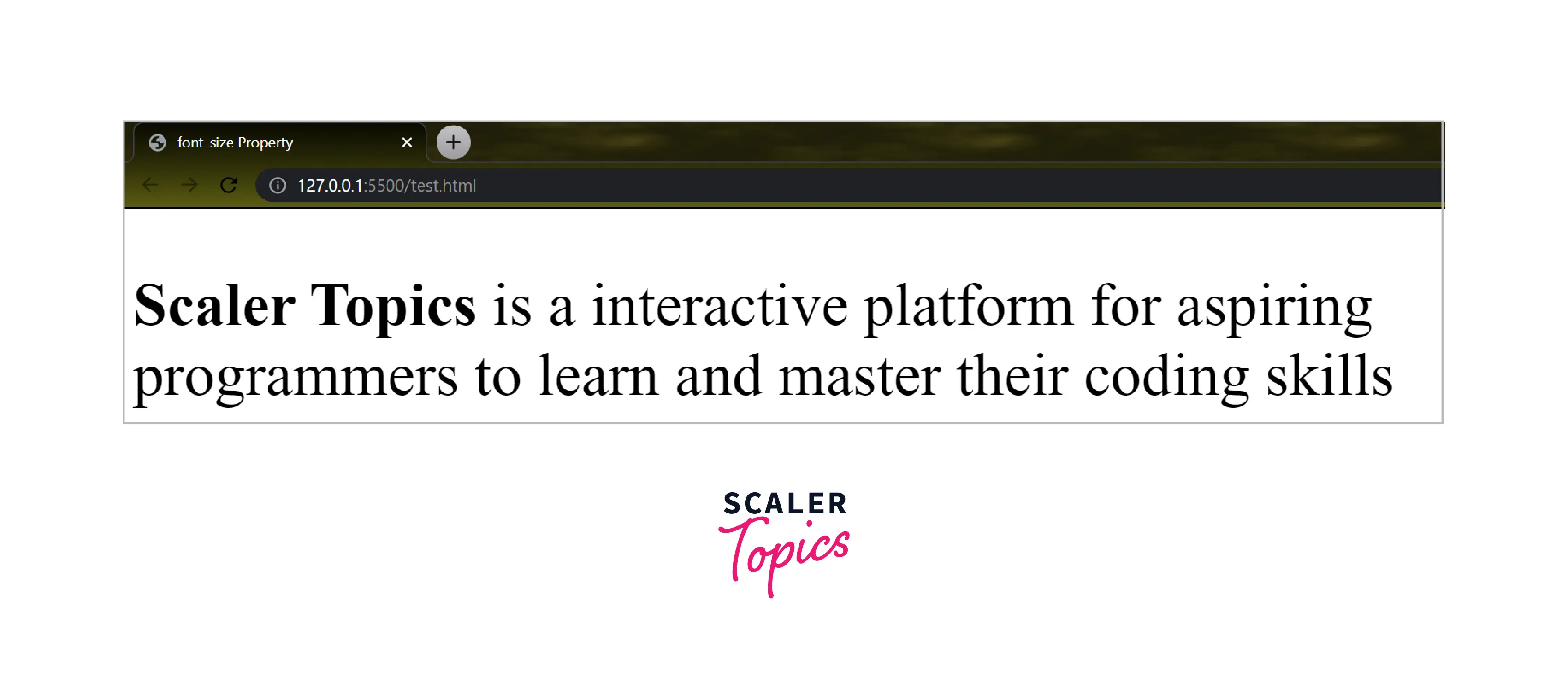 Which CSS Property Controls the Text Size? - Scaler Topics