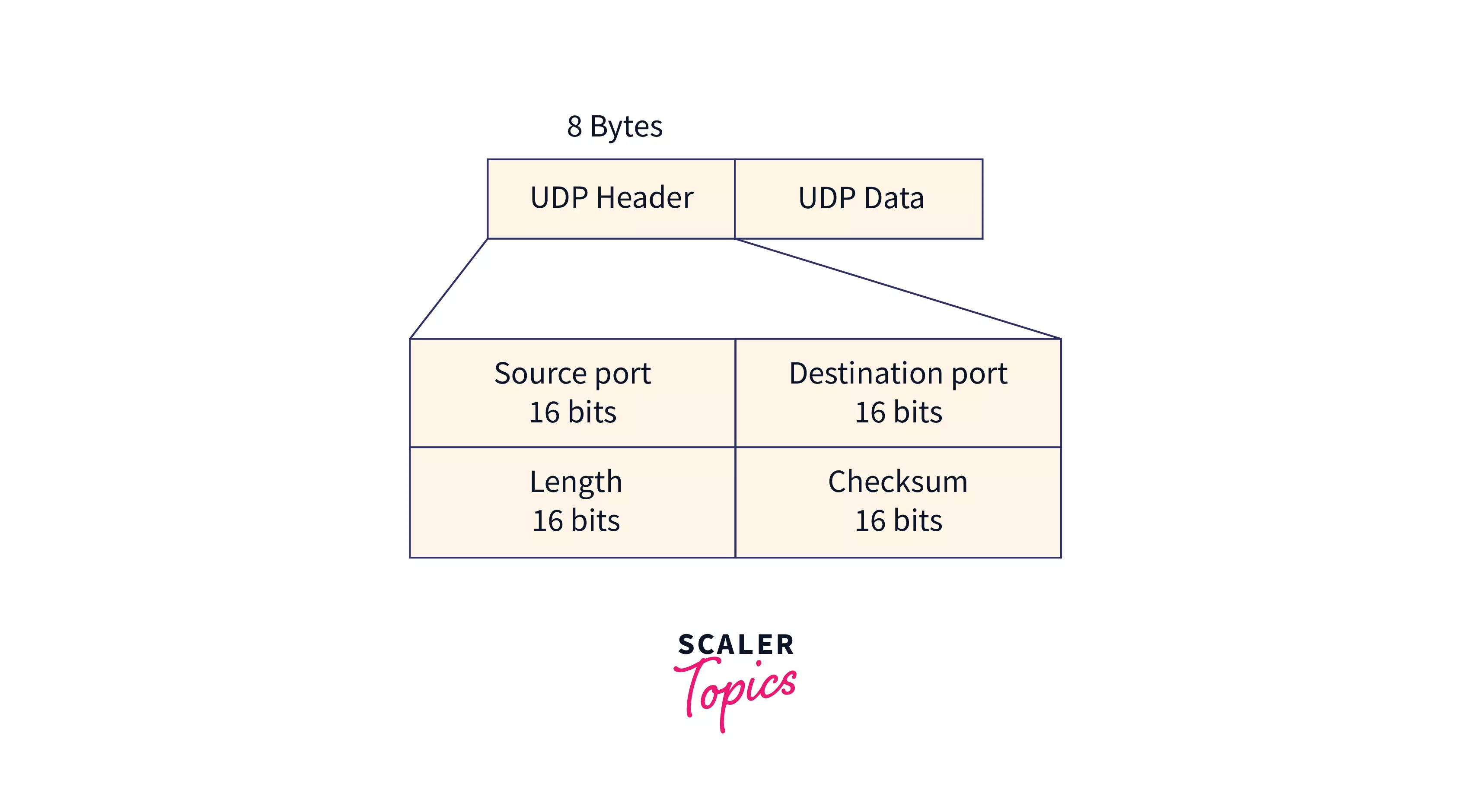 Format of User Datagram