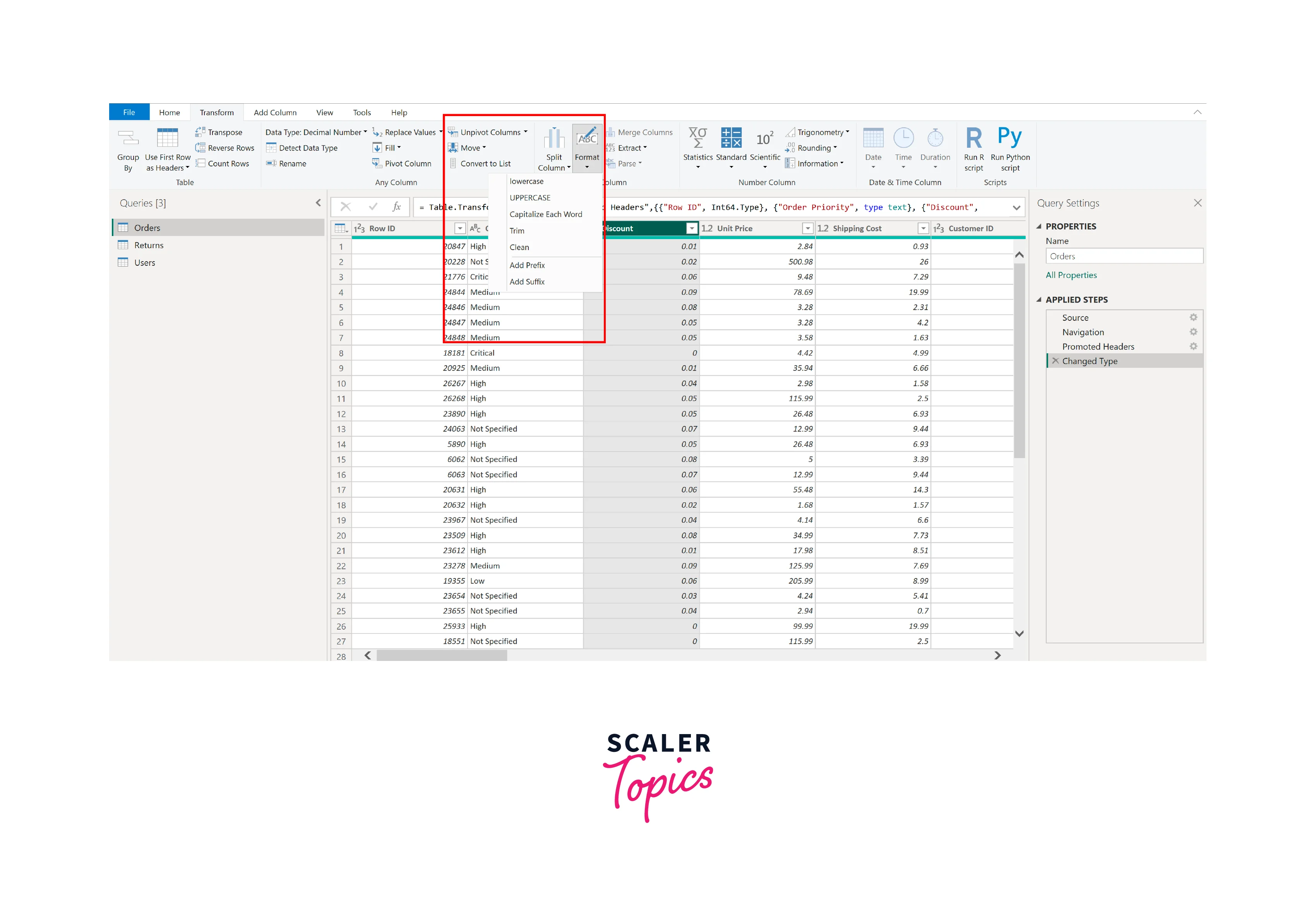format text and replace values in power bi 1