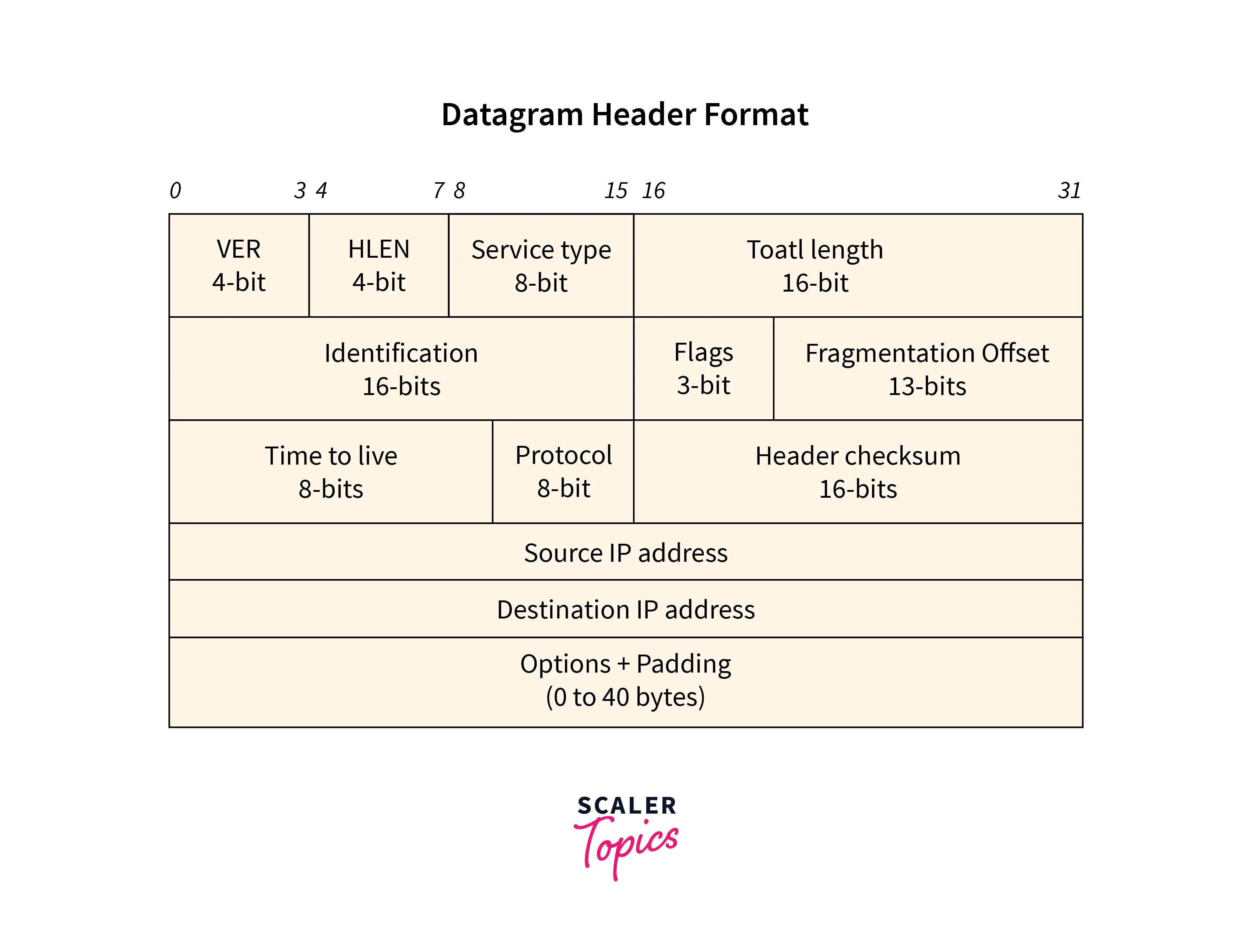 Datagram Header Format