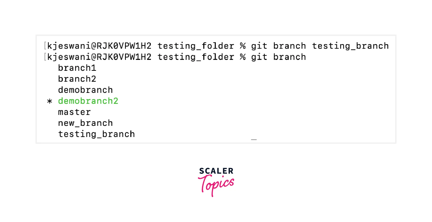 Git Switch Branch - Scaler Topics