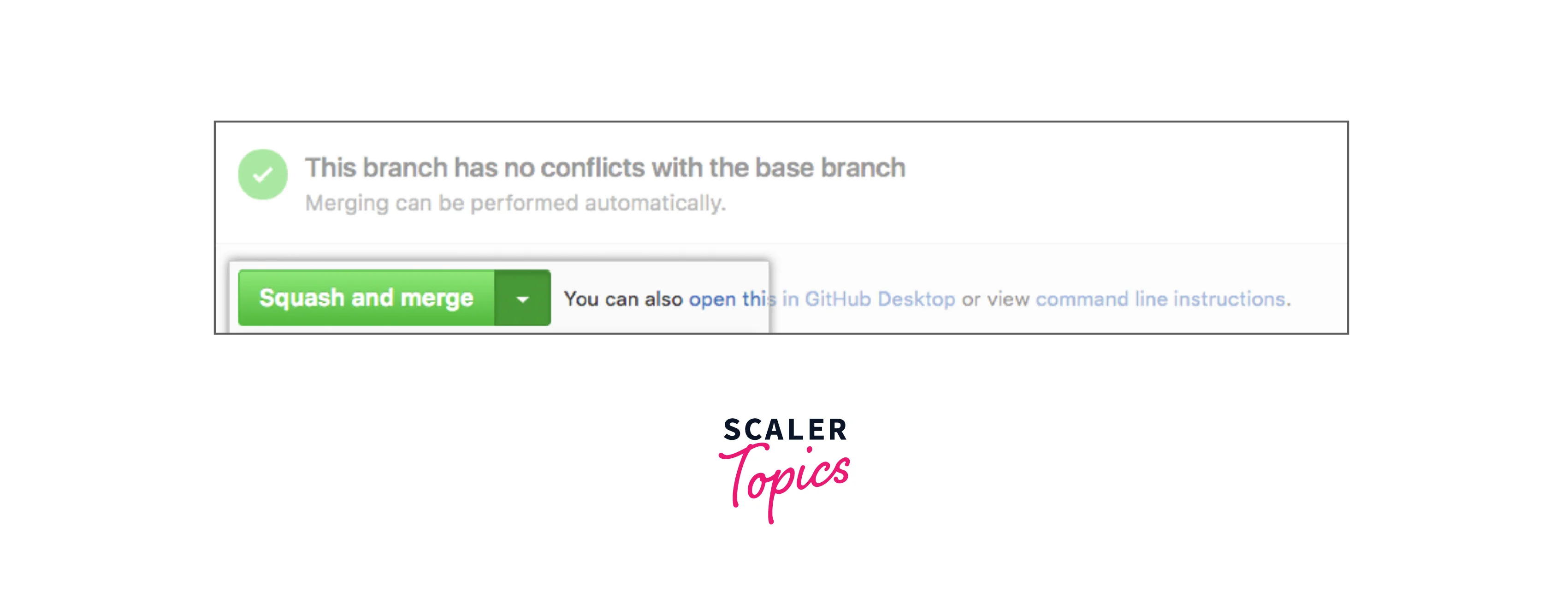 squash and merge option on the Github UI