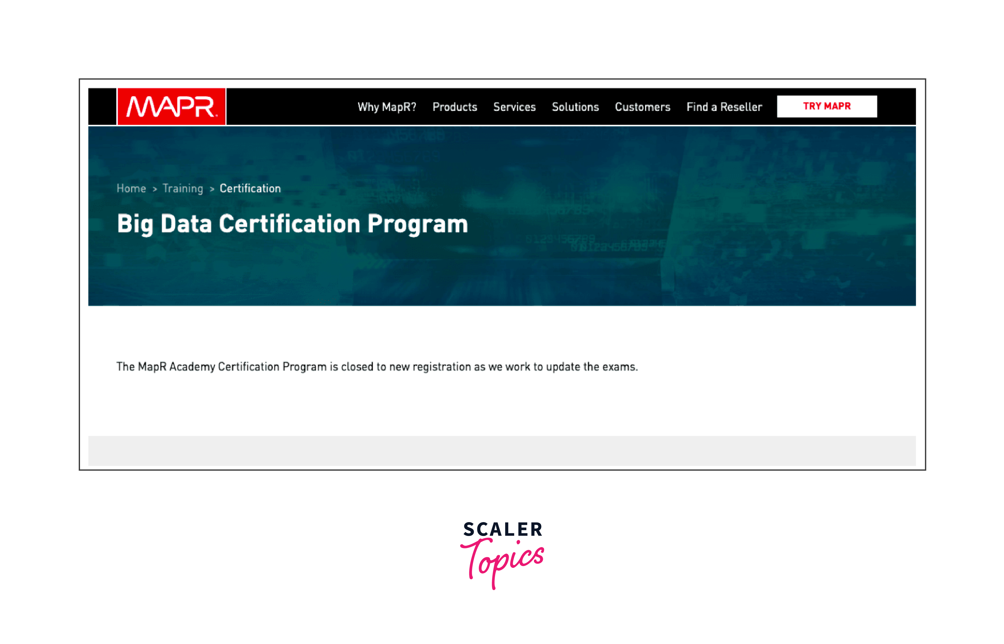 mapr hadoop  certifications