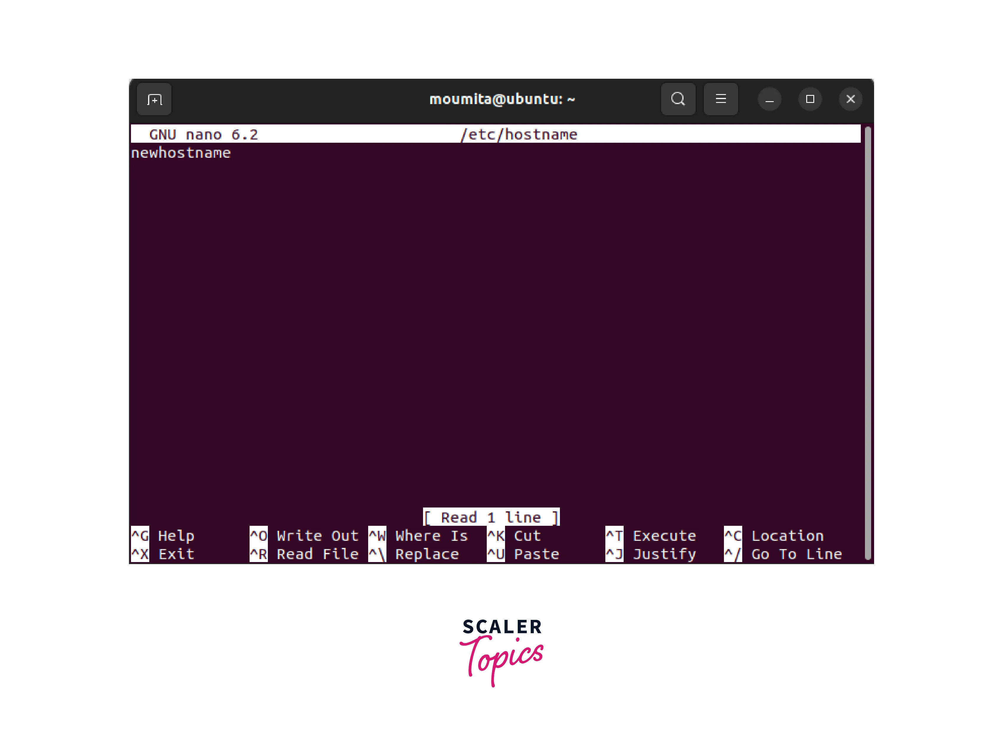 hostname-file-editing-shown-in-terminal-through-nano-text-editor