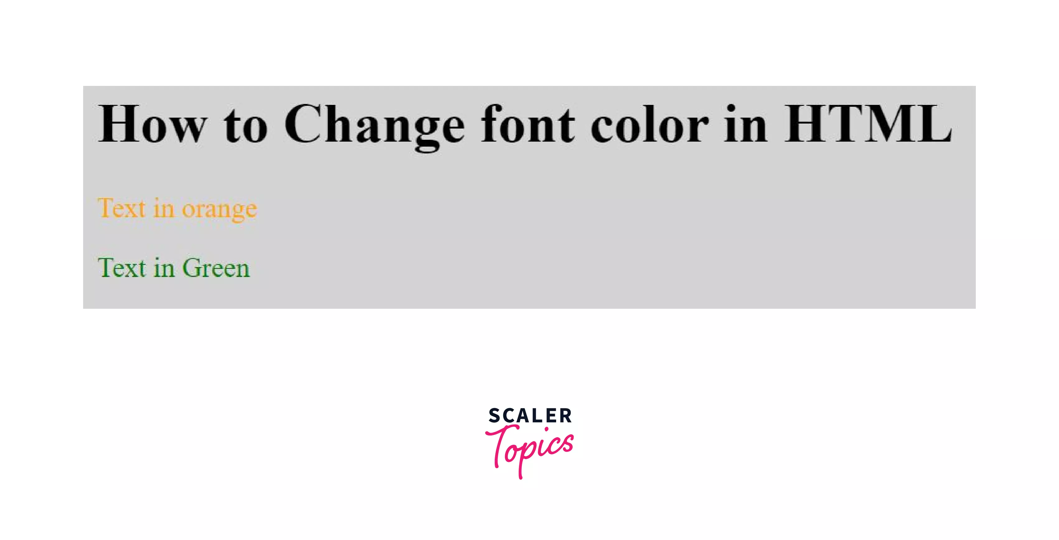 how to change the font color