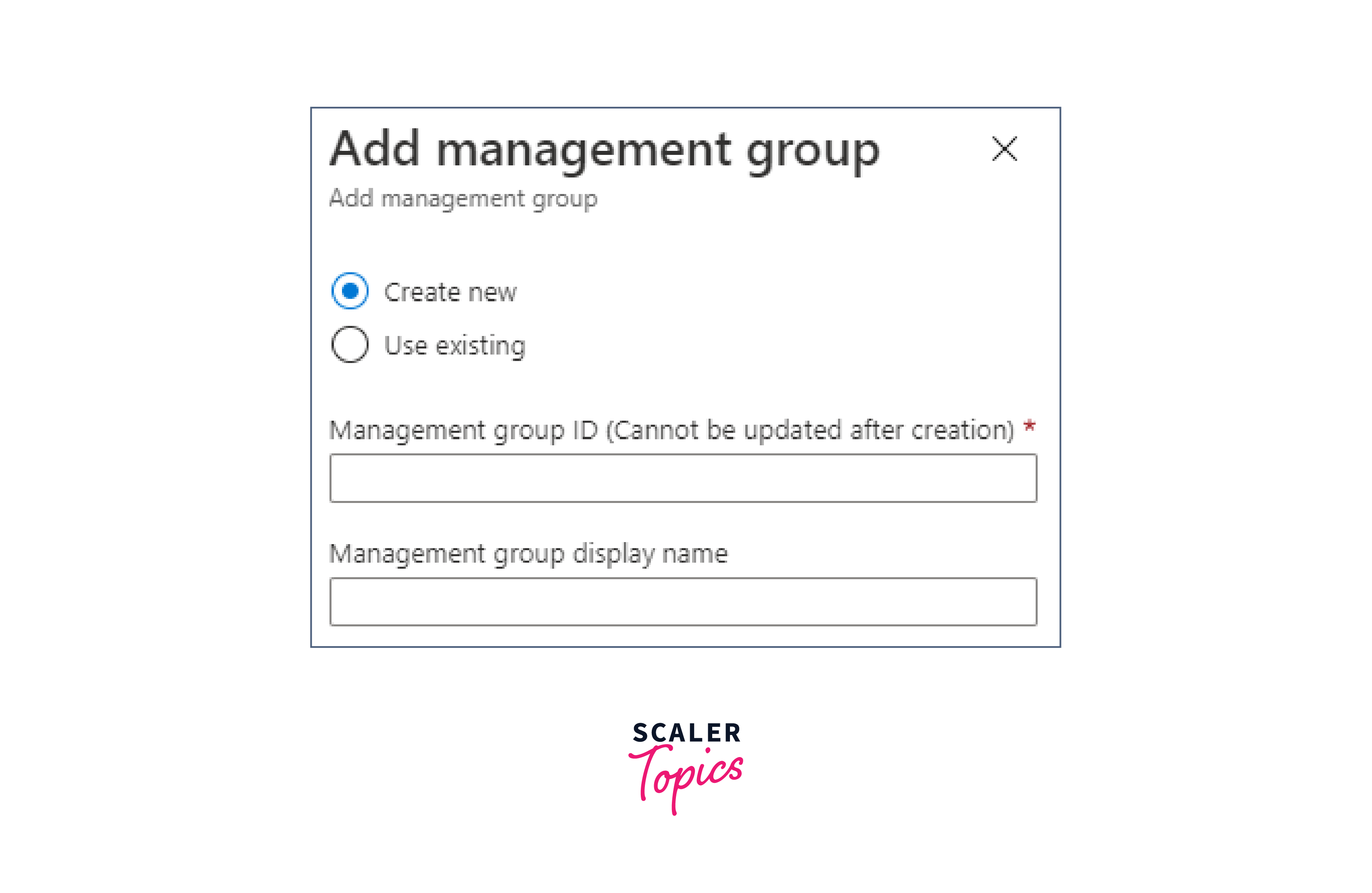 initial setup of management groups 1