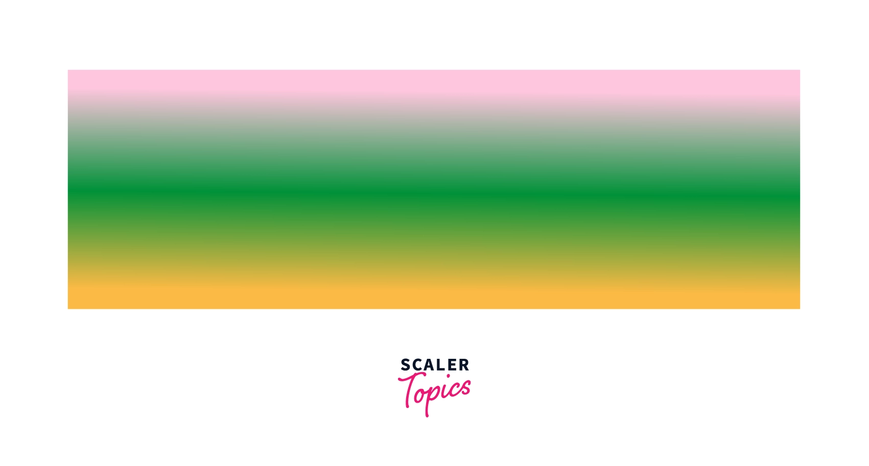 linear gradient transition among pink, green, and yellow