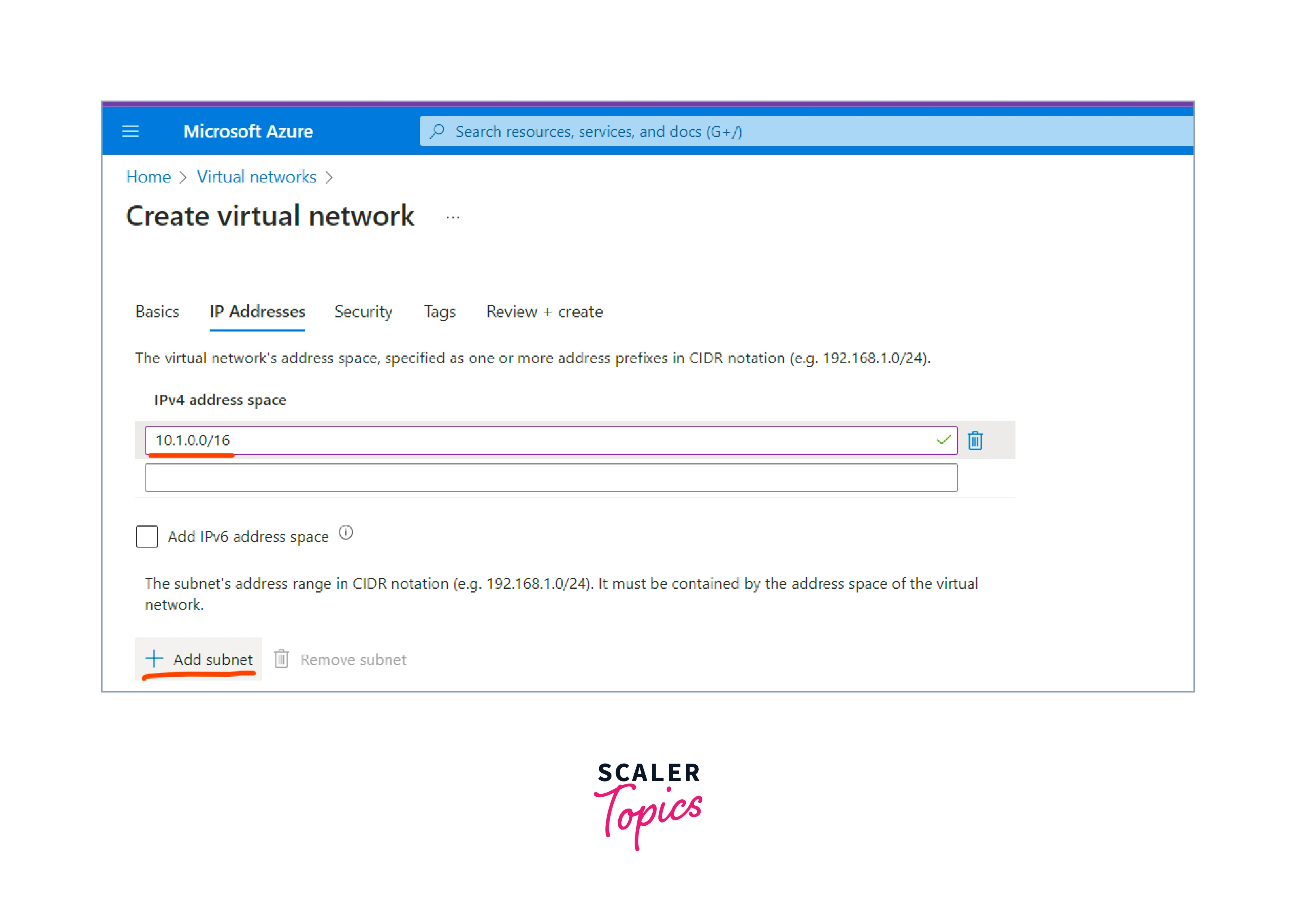 create a virtual network