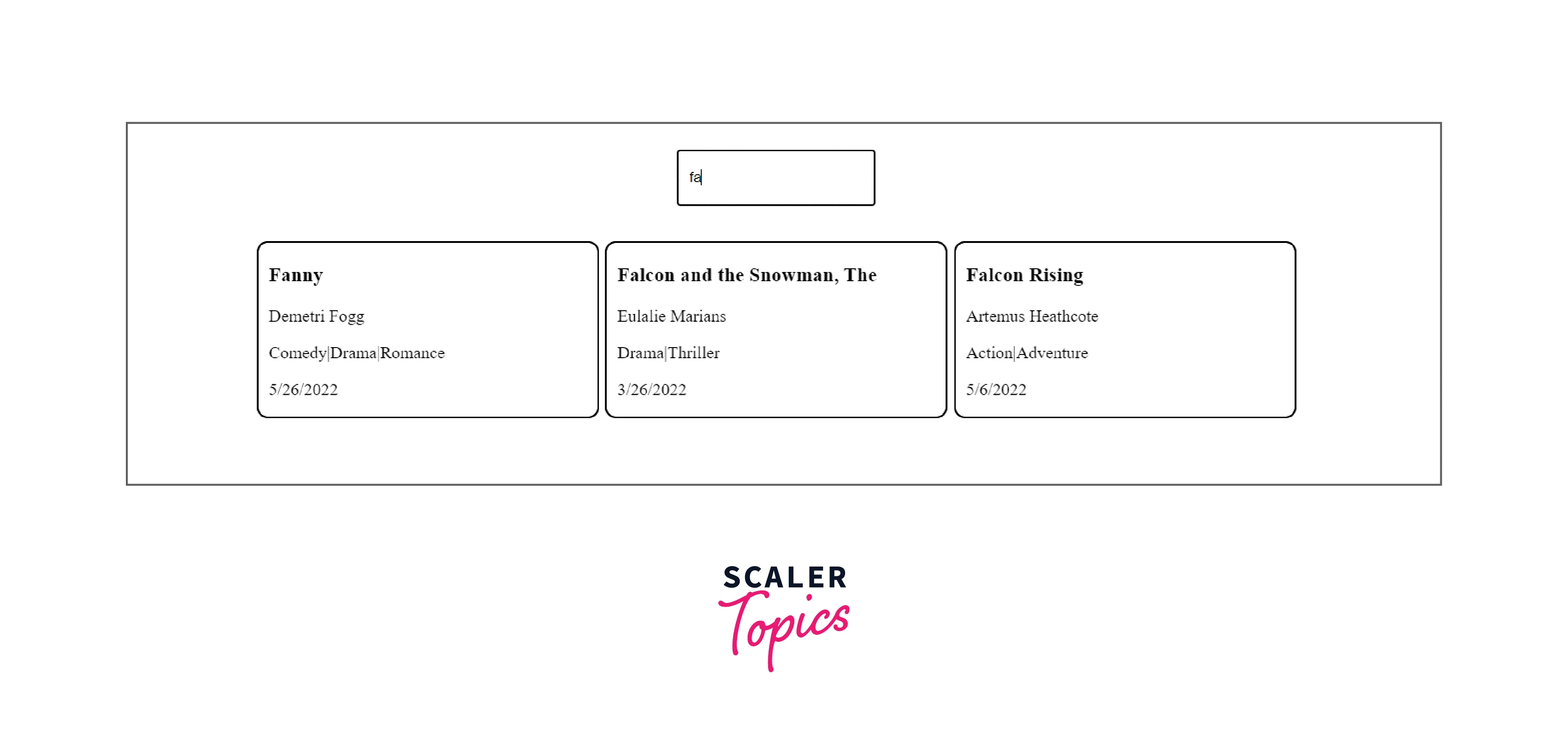 Making the react searchbar functional 2